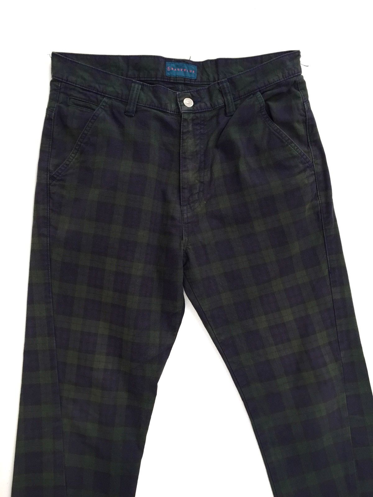 Japanese Brand × RAGEBLUE RAGEBLUE Checkered Buckle Back Trousers Pants Size US 32 / EU 48 - 3 Thumbnail