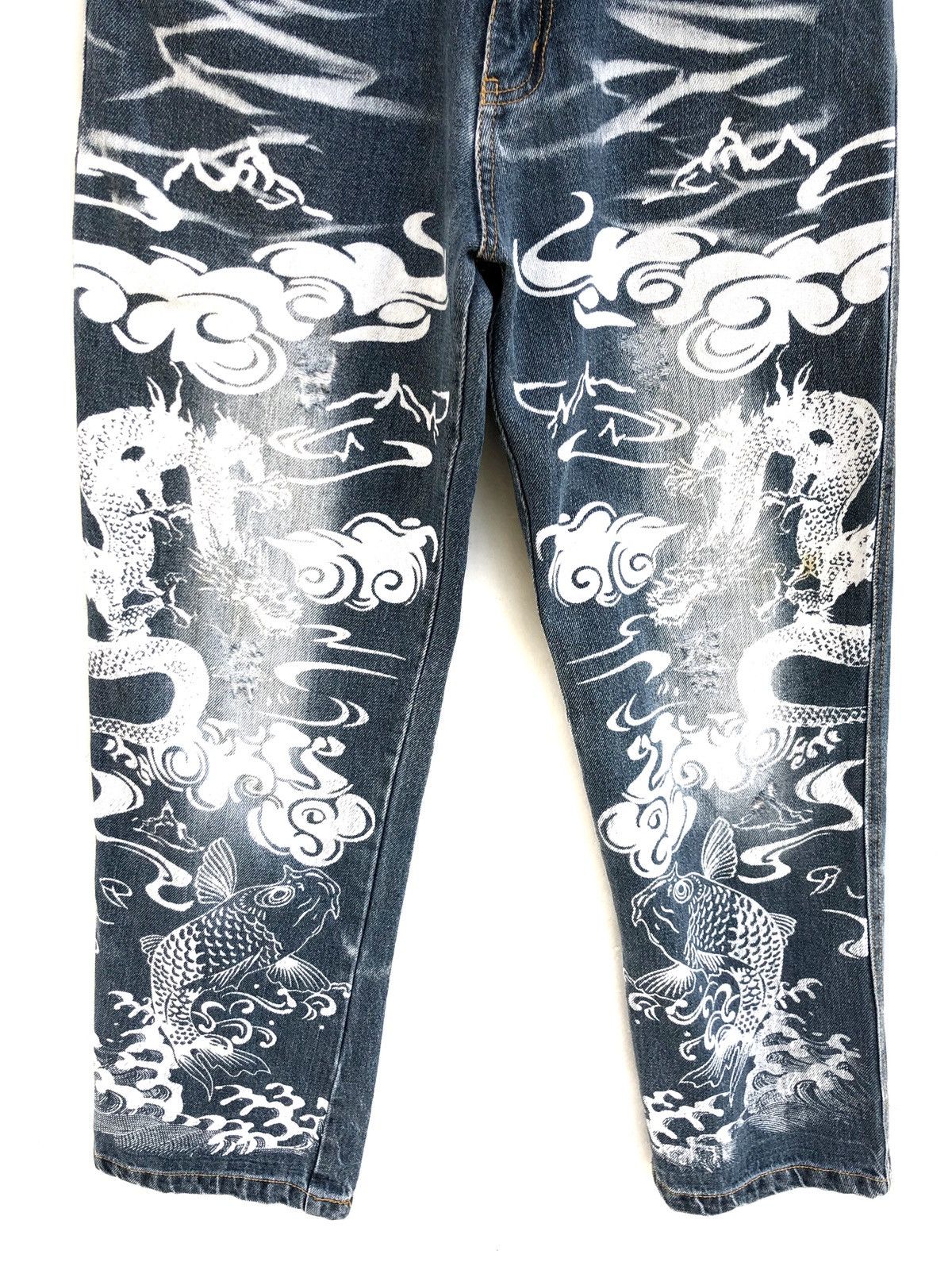 Japanese Brand Japanese Brand Karakuri Dragon Print Jeans Japan Style Size US 26 / EU 42 - 4 Thumbnail
