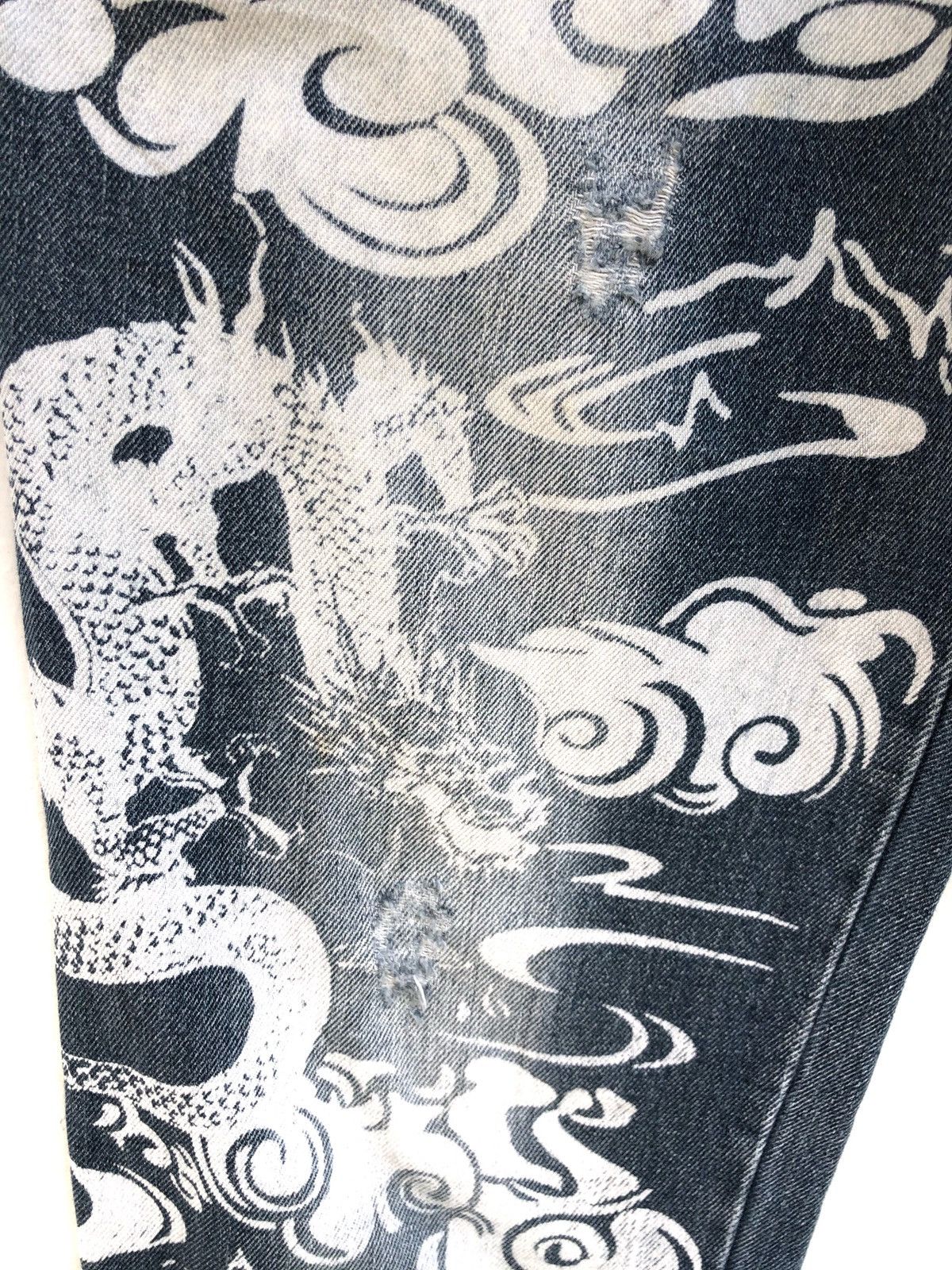 Japanese Brand Japanese Brand Karakuri Dragon Print Jeans Japan Style Size US 26 / EU 42 - 5 Thumbnail