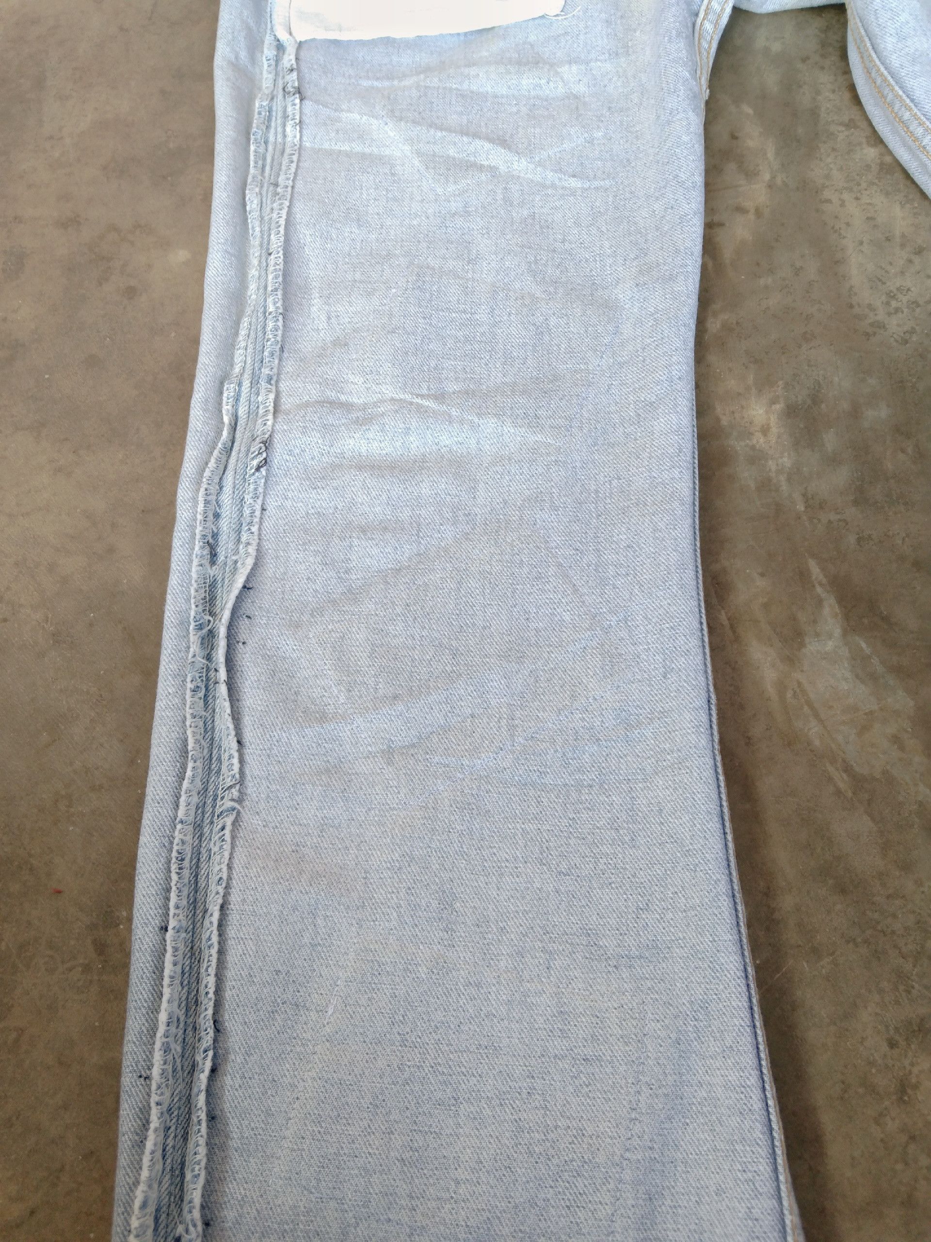 Jean 90s Vintage Defray Faded Blue Patchwork Jeans 29x30 Size US 29 - 10 Thumbnail