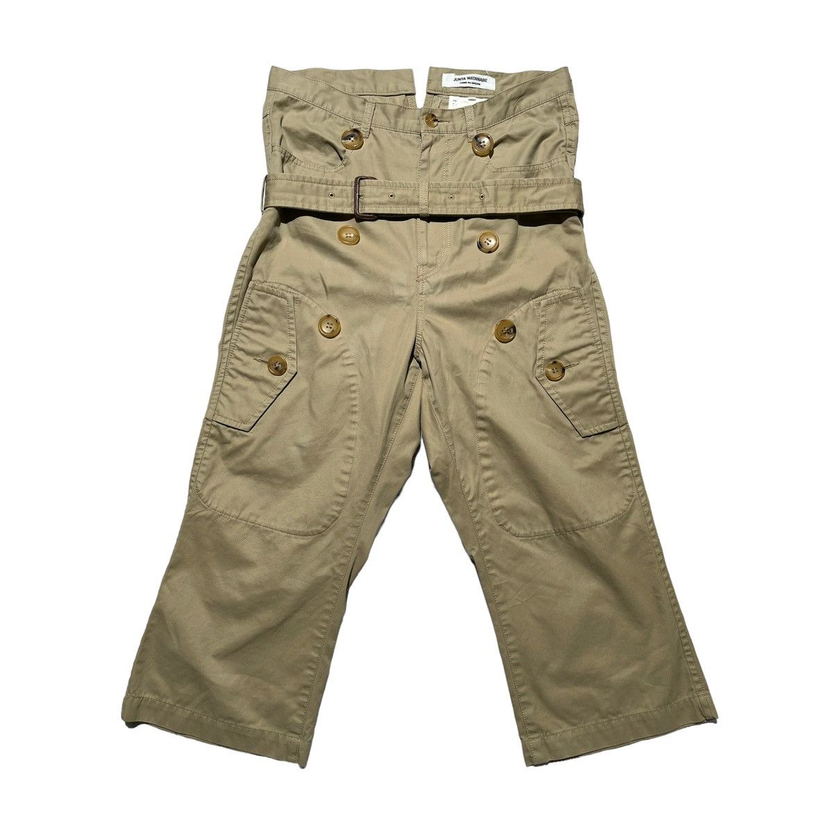 image of Junya Watanabe 2005 Trenchcoat Deconstructed Bondage Strap Pant in Brown, Men's (Size 32)
