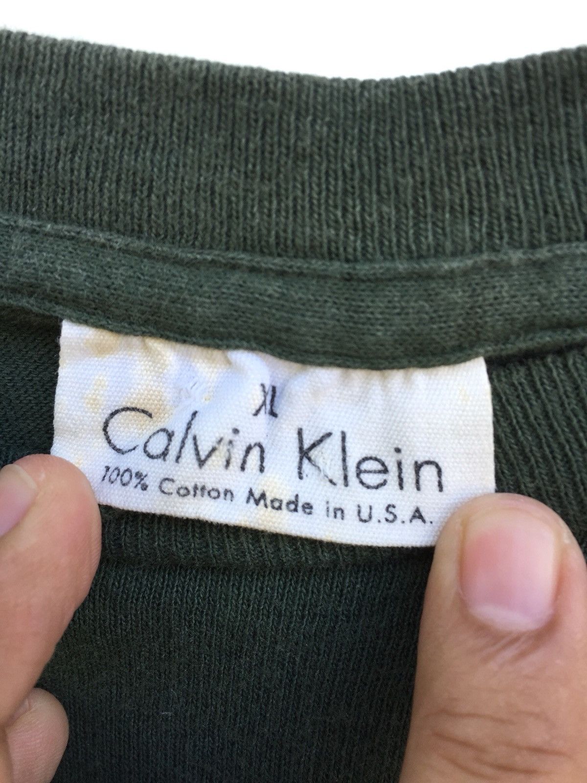 Calvin Klein × Vintage Vintage CK Big Logo Tee Size US XL / EU 56 / 4 - 6 Thumbnail