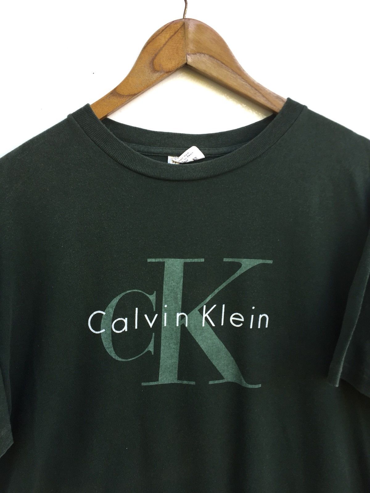 Calvin Klein × Vintage Vintage CK Big Logo Tee Size US XL / EU 56 / 4 - 3 Thumbnail