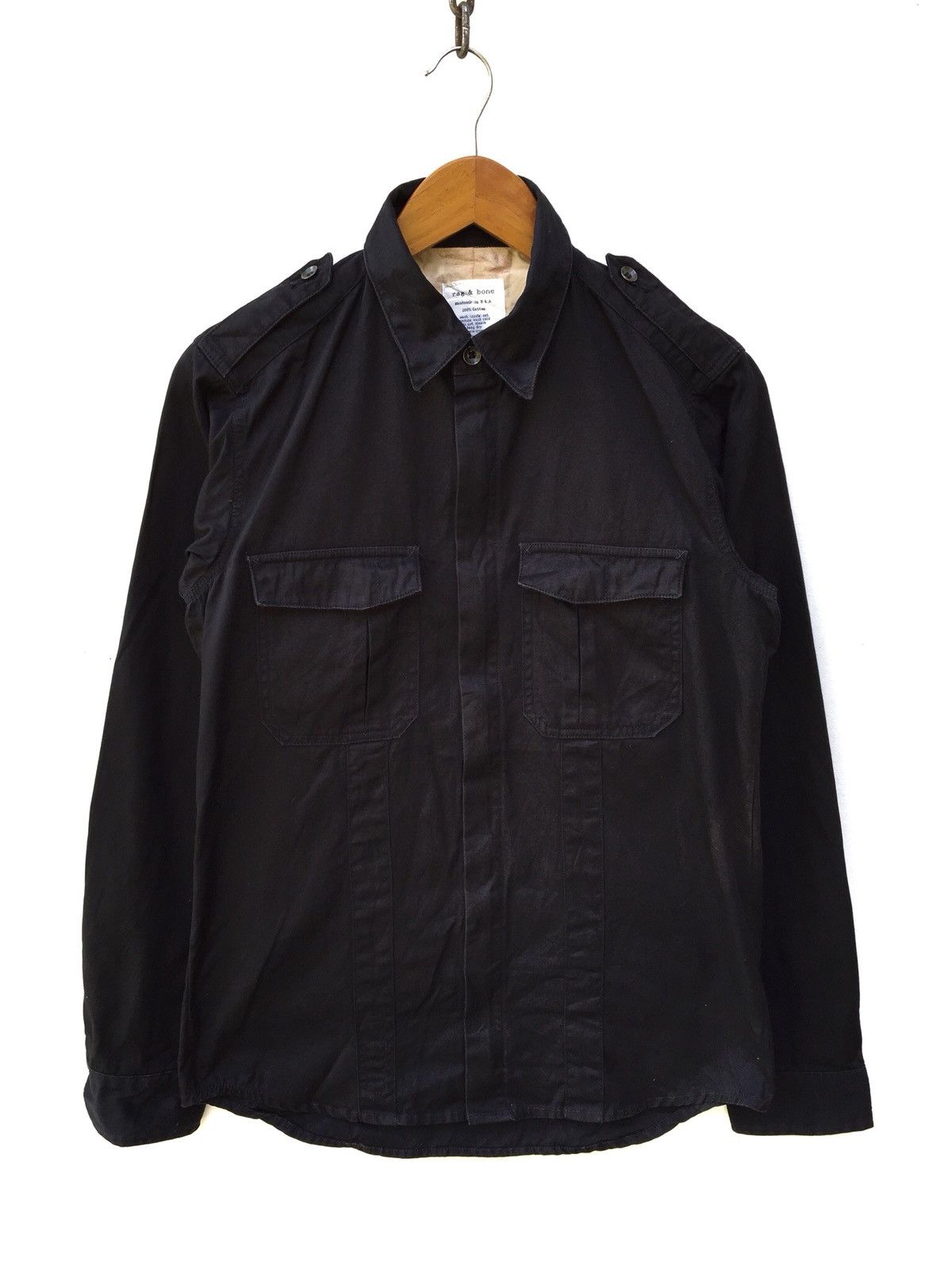 Rag & Bone Rag & Bone Military 2 Front Pocket Button Shirt Size US S / EU 44-46 / 1 - 1 Thumbnail