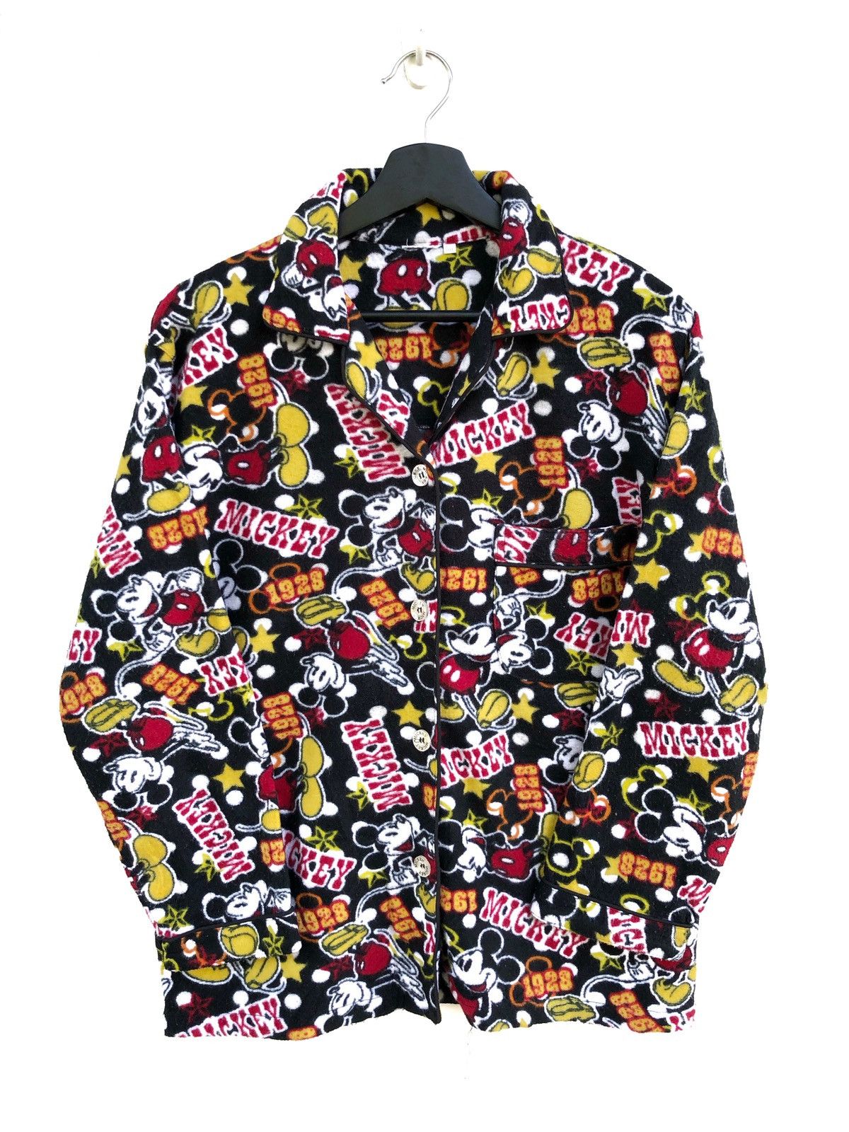 Mickey Mouse Vintage Fullprint Mickey Mouse Fleece Jacket Size US S / EU 44-46 / 1 - 1 Thumbnail