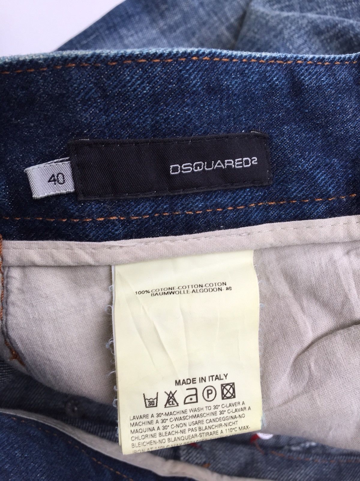 Dsquared2 DSQUARED2 Distressed Denim Jeans Made In Italy Size US 31 - 10 Thumbnail