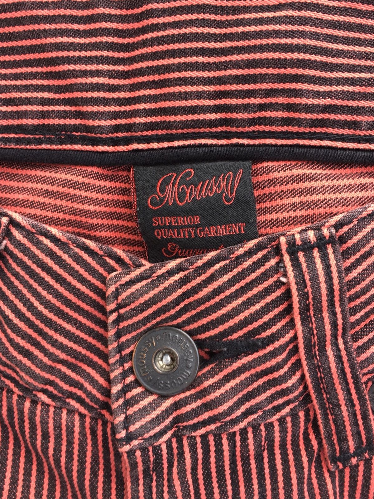 Designer × Japanese Brand Japanese Brand MOUSSY Stripes Slim Fit Jeans Size US 28 / EU 44 - 8 Thumbnail