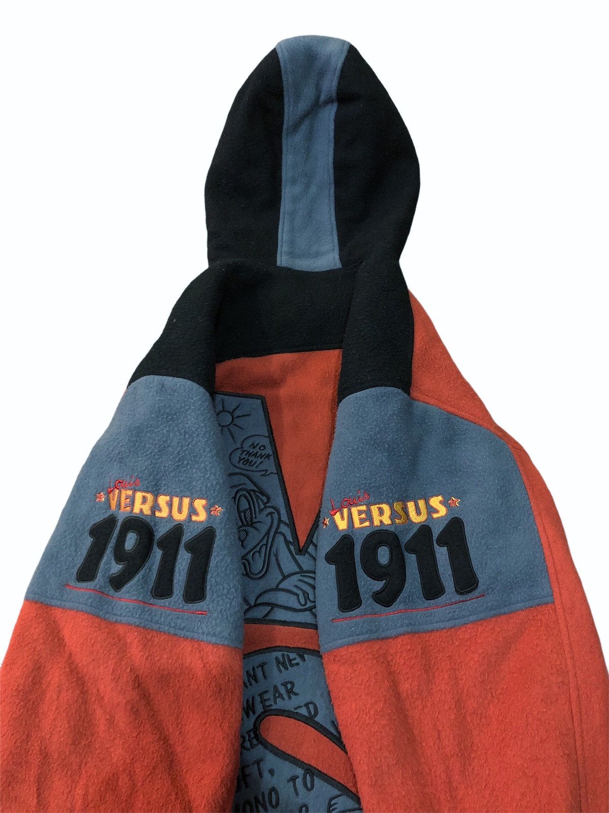 Vintage Vintage 90s Louis Versus VS Logo Zipper Hoodie Jacket Size US L / EU 52-54 / 3 - 4 Thumbnail