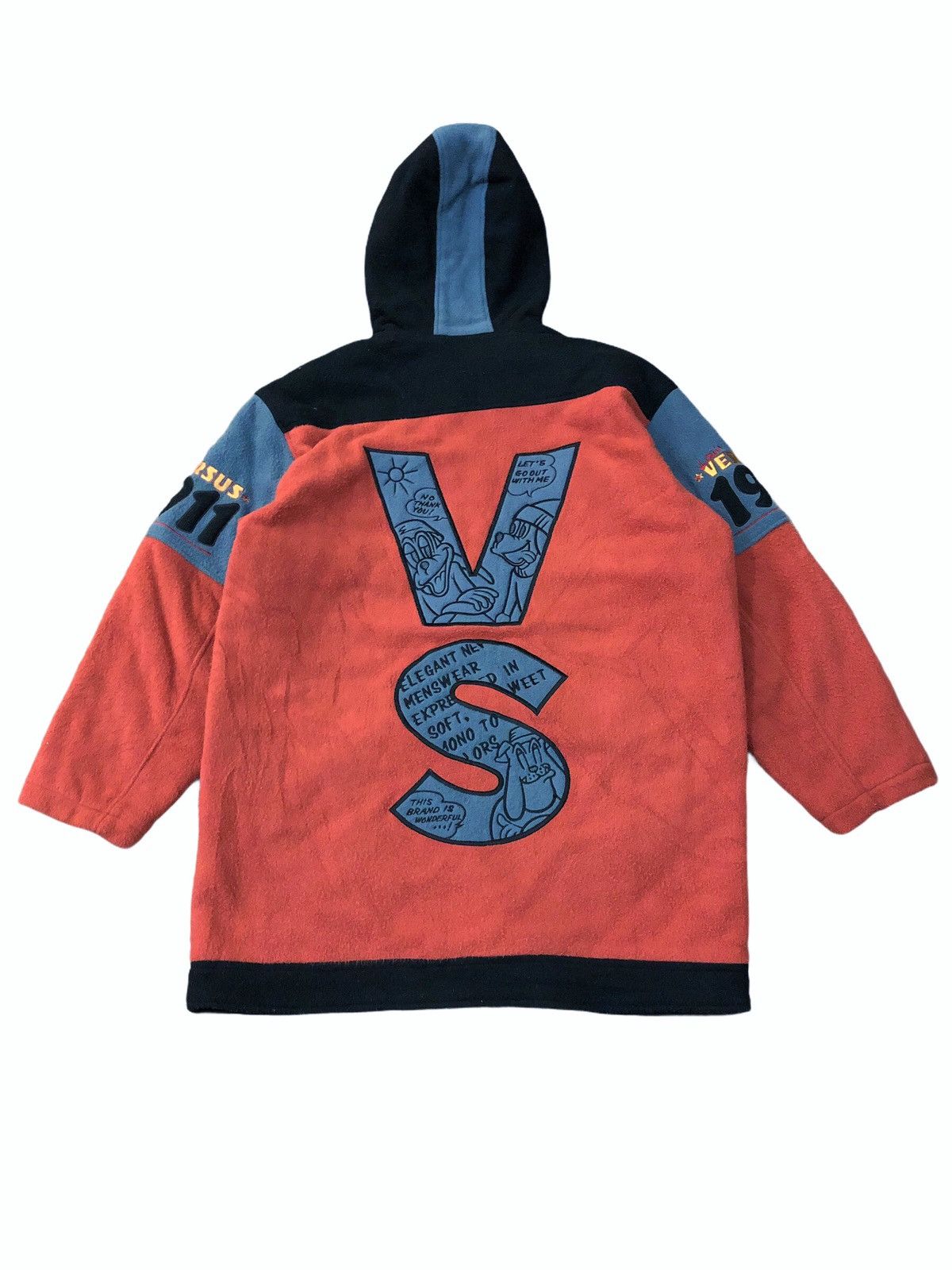 Vintage Vintage 90s Louis Versus VS Logo Zipper Hoodie Jacket Size US L / EU 52-54 / 3 - 2 Thumbnail