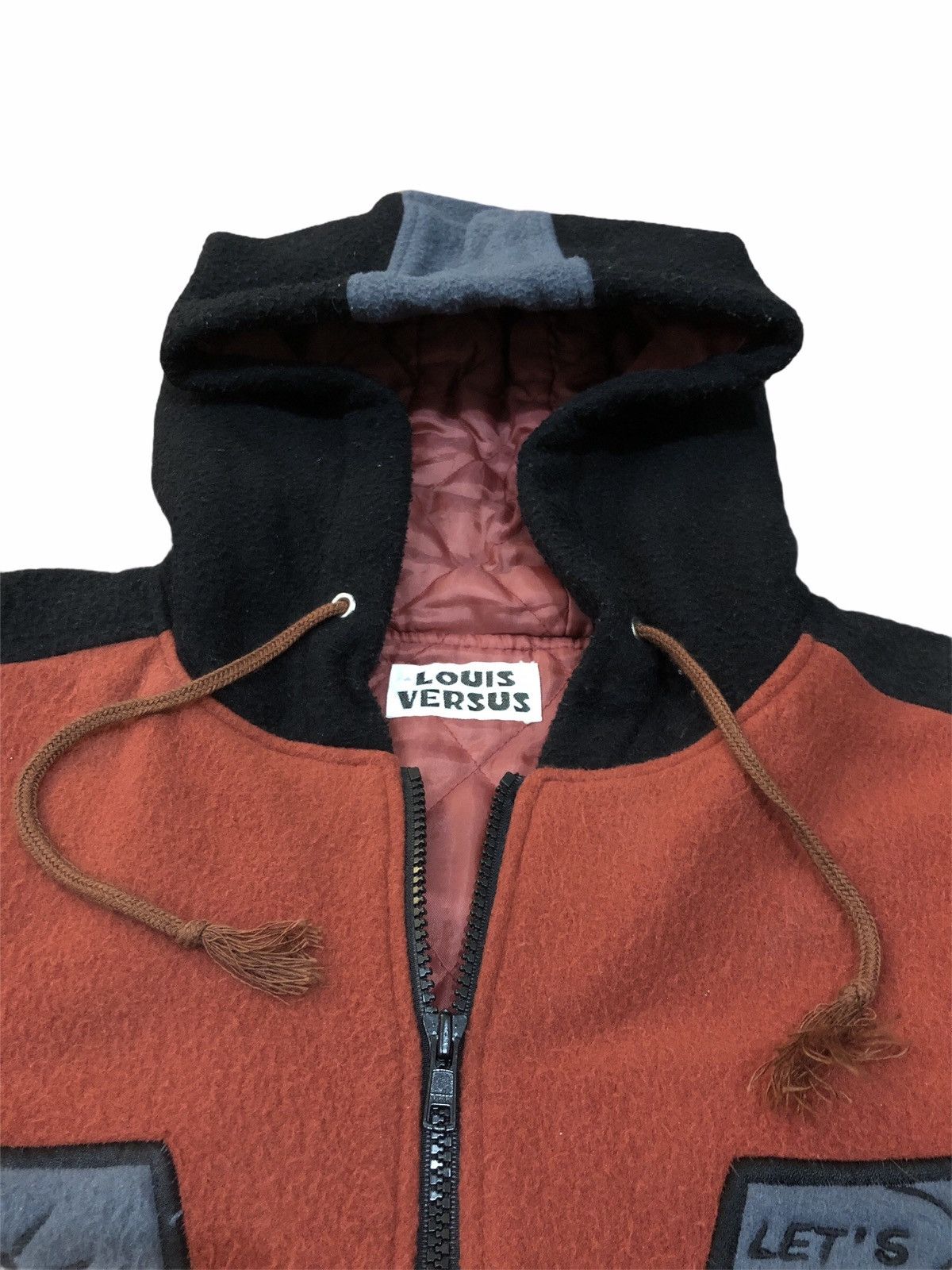 Vintage Vintage 90s Louis Versus VS Logo Zipper Hoodie Jacket Size US L / EU 52-54 / 3 - 5 Thumbnail