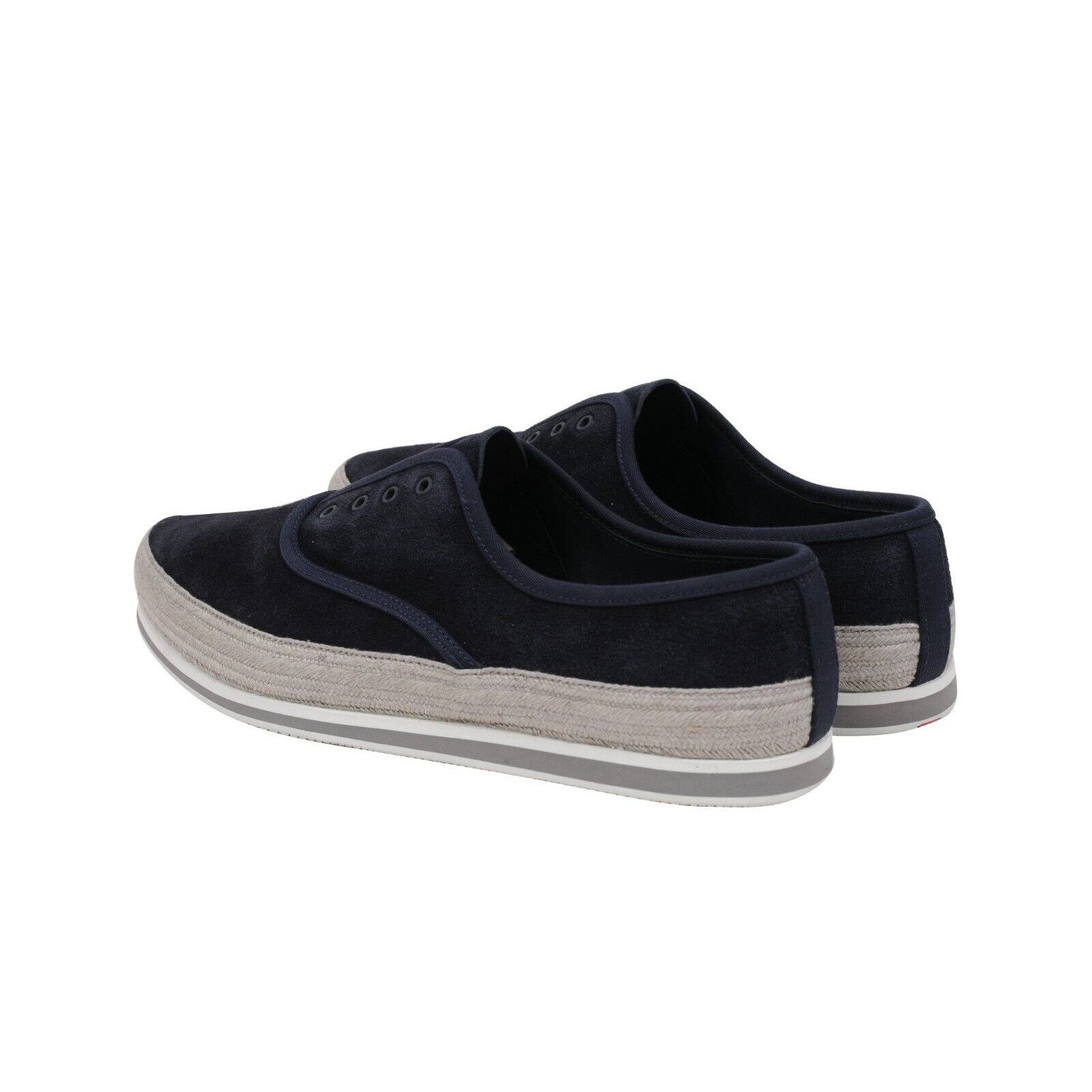 Prada Blue Grey Suede Espadrille Sneakers Size US 8.5 / EU 41-42 - 5 Thumbnail
