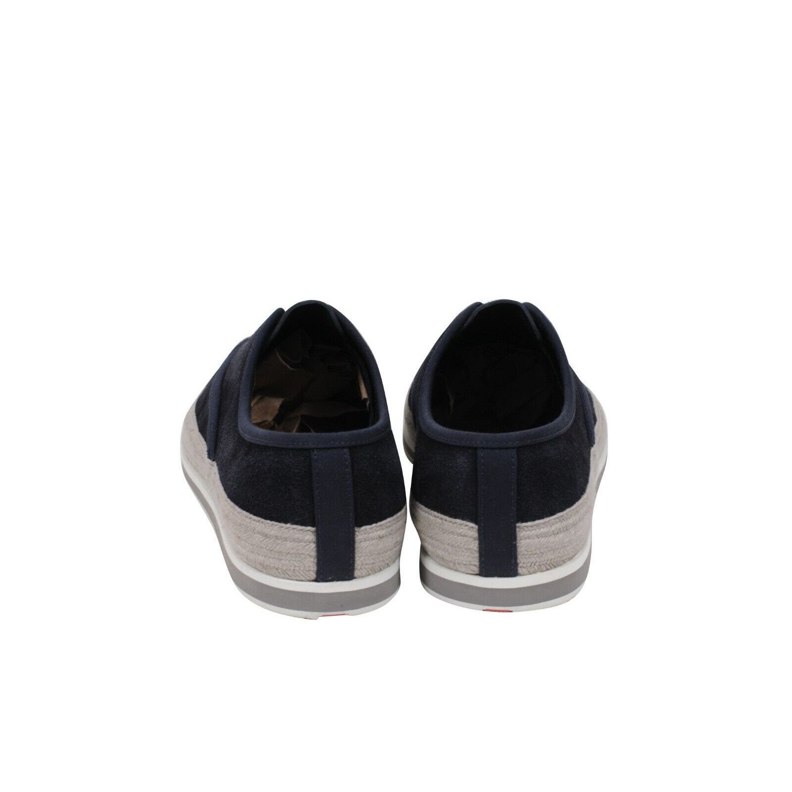 Prada Blue Grey Suede Espadrille Sneakers Size US 8.5 / EU 41-42 - 6 Thumbnail