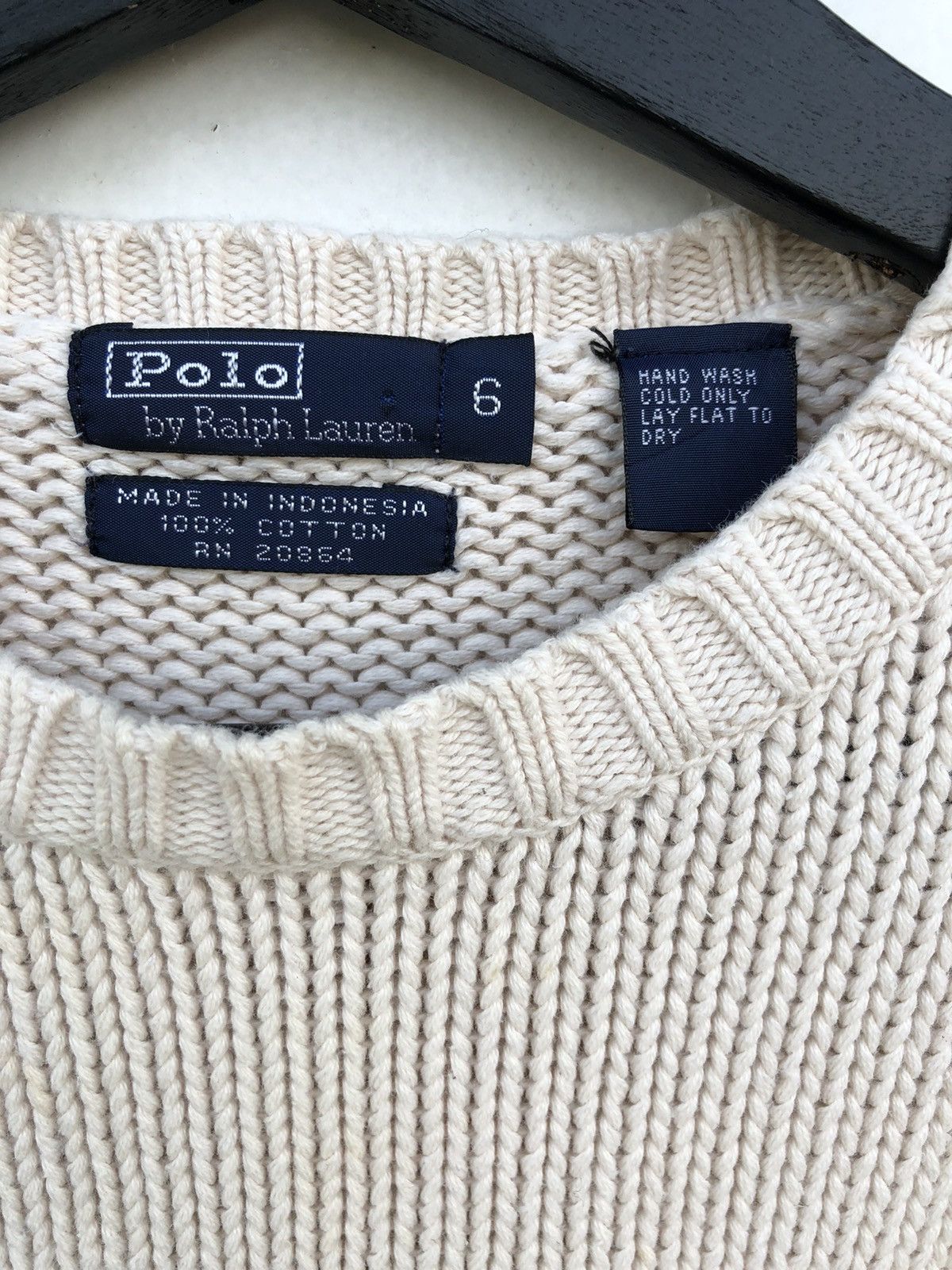 Polo Ralph Lauren Vintage 90s Polo by Ralph Lauren Flag Logo Knit Sweatshirt Size US XXS / EU 40 - 5 Thumbnail