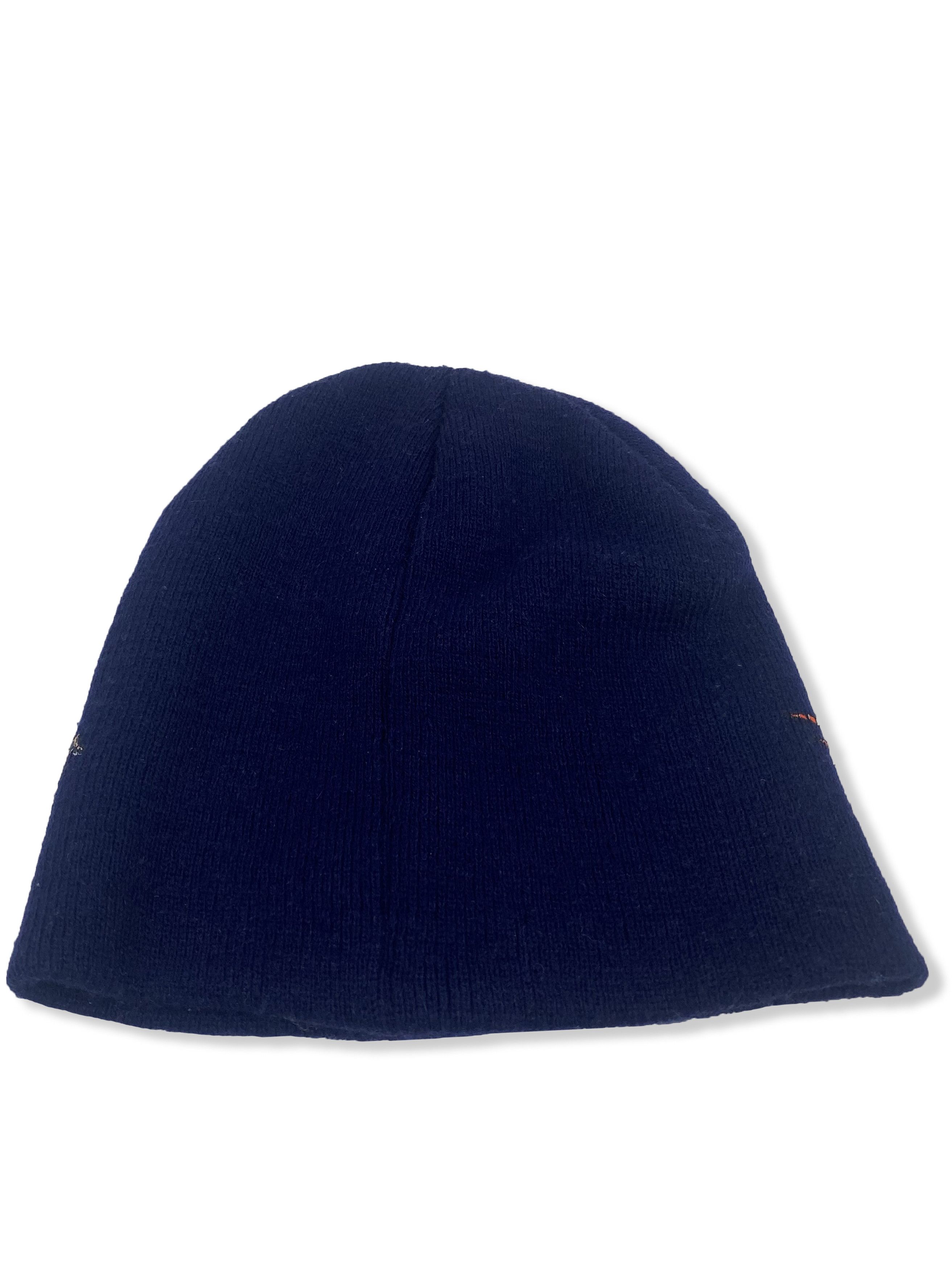 Vintage Vintage Graphic Skater Blue Beanie M347 Size ONE SIZE - 2 Thumbnail