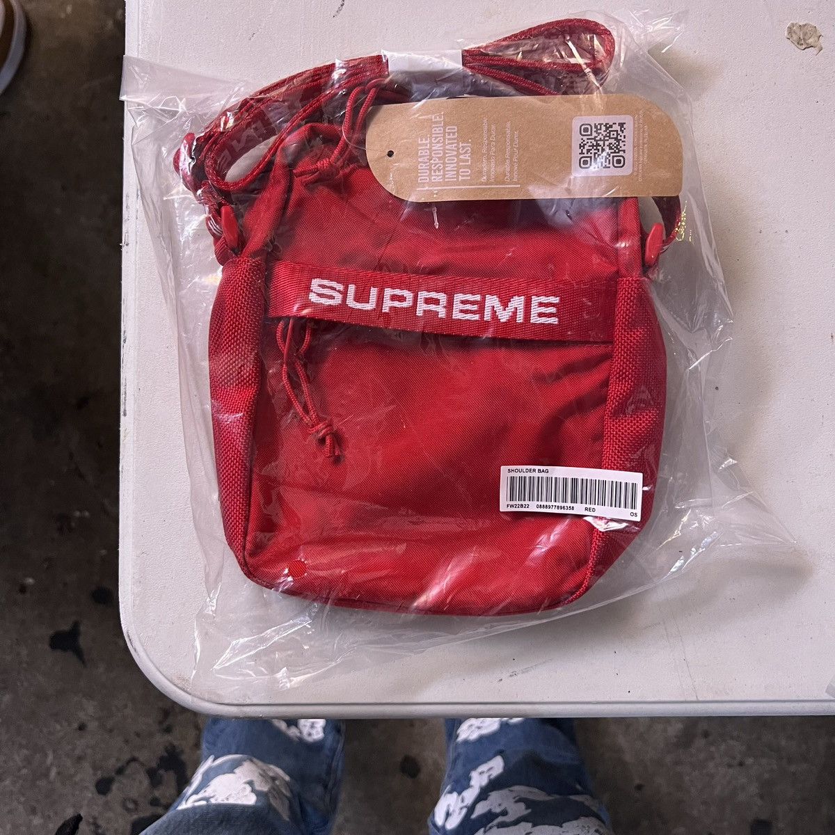 Supreme Shoulder Bag (FW22) Silver