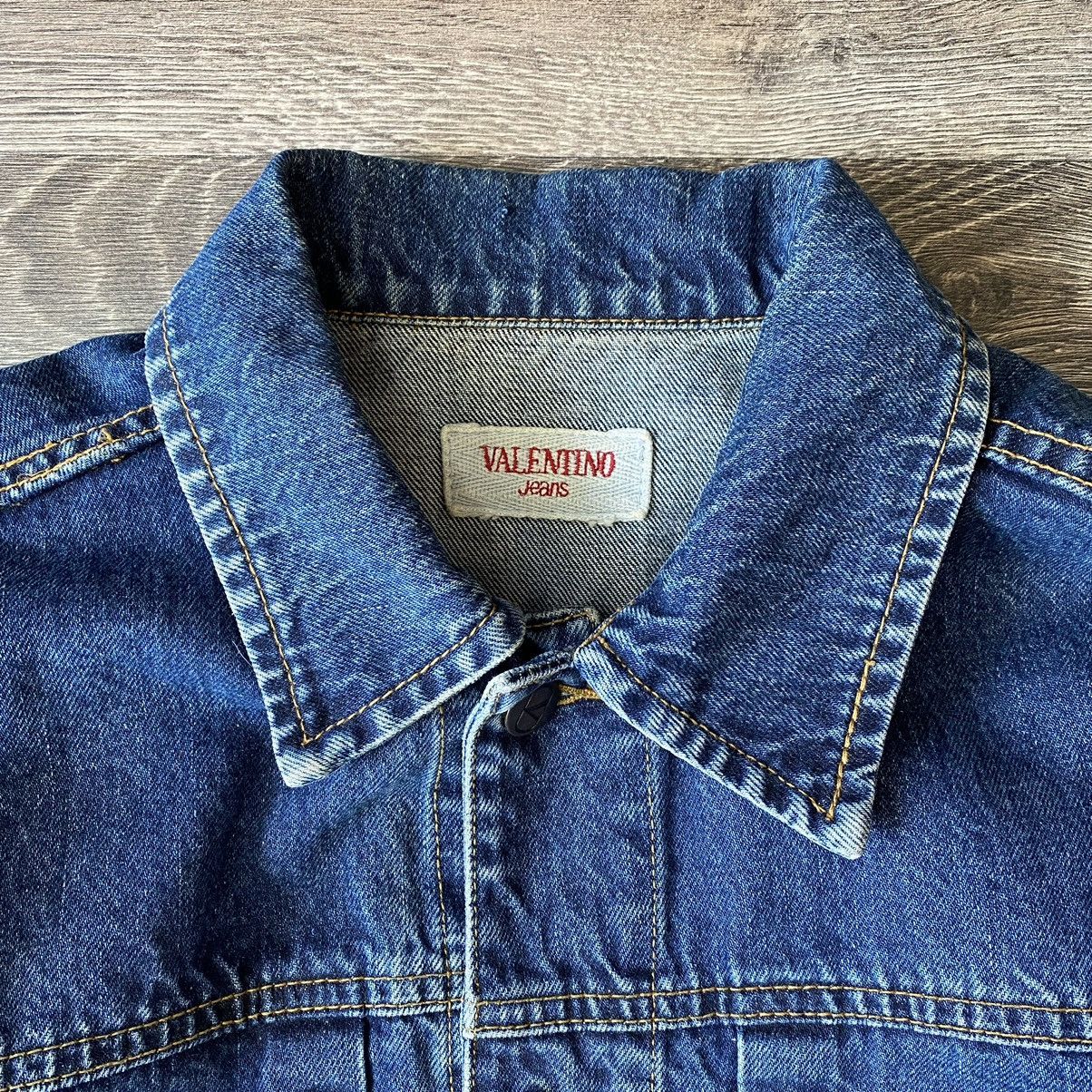 Valentino × Vintage Vintage Valentino jean jacket Size US S / EU 44-46 / 1 - 7 Thumbnail