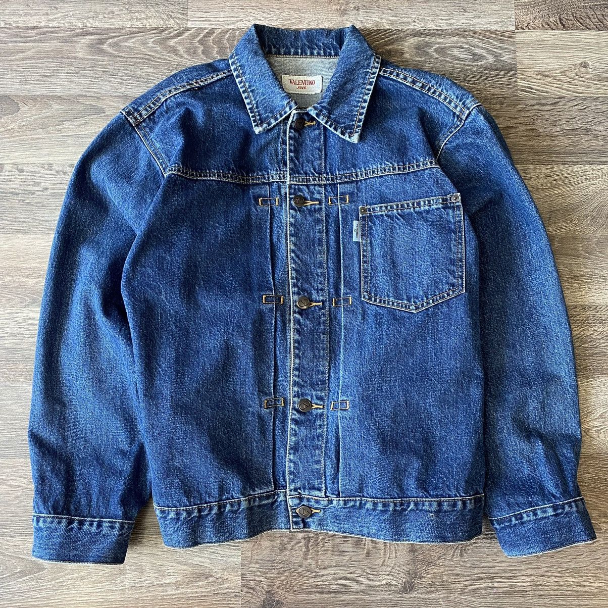 Valentino × Vintage Vintage Valentino jean jacket Size US S / EU 44-46 / 1 - 1 Thumbnail