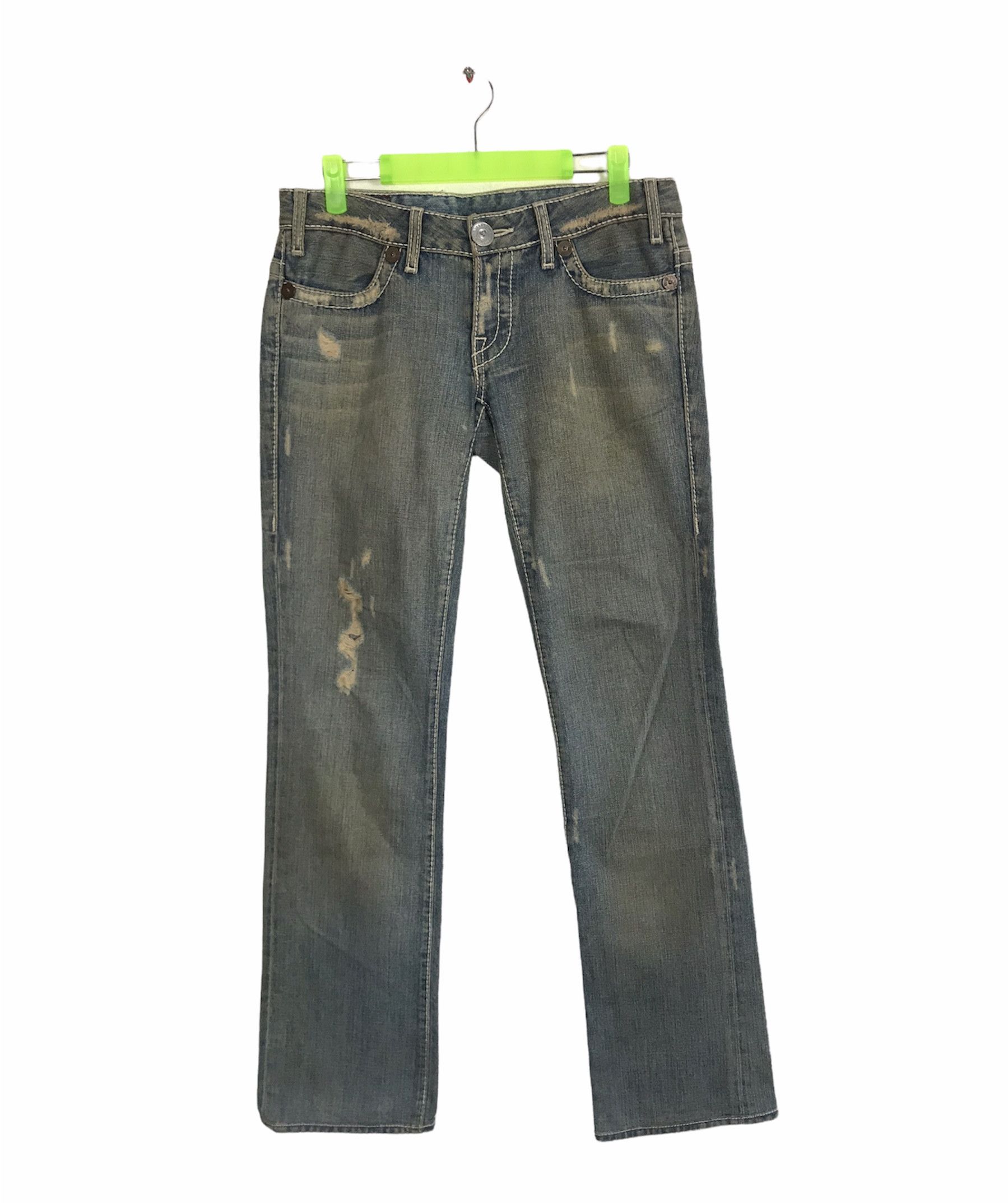 image of Made In Usa Joey Straight Cut Button Fly in Indigo, Women's (Size 27)