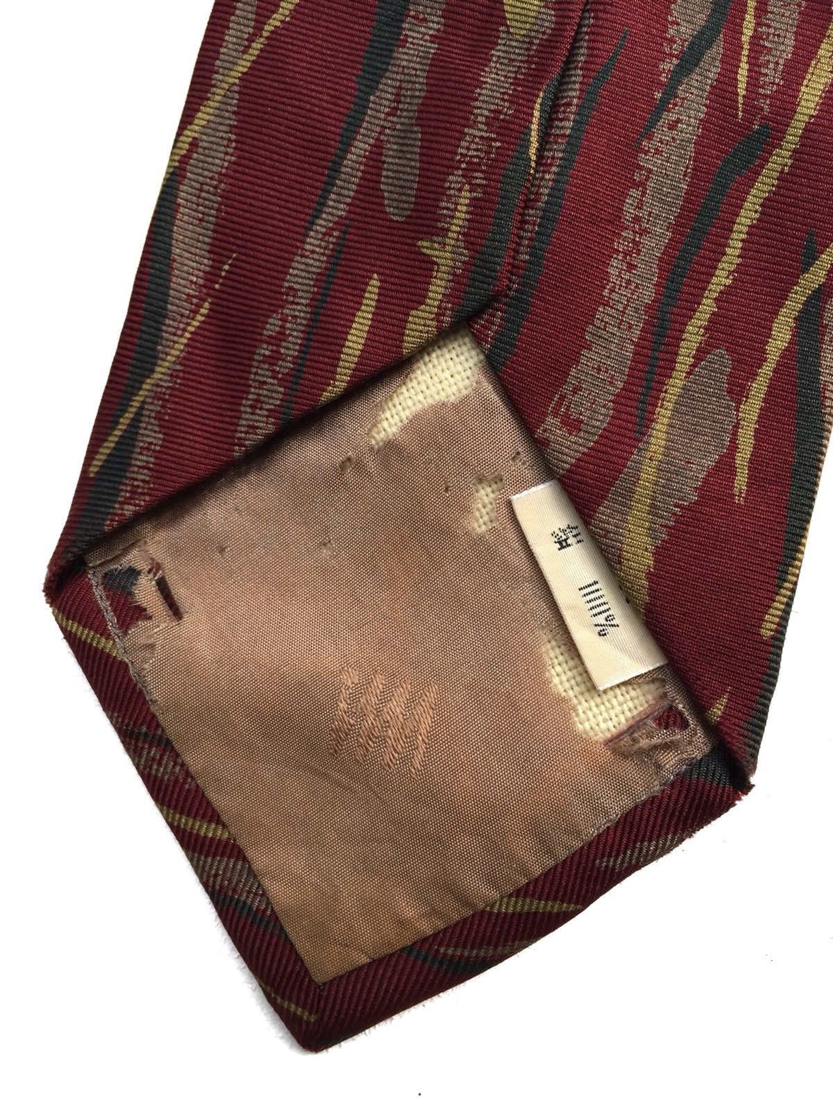 Issey Miyake Vintage Issey Miyake Abstract Design Silk Tie Size ONE SIZE - 7 Thumbnail