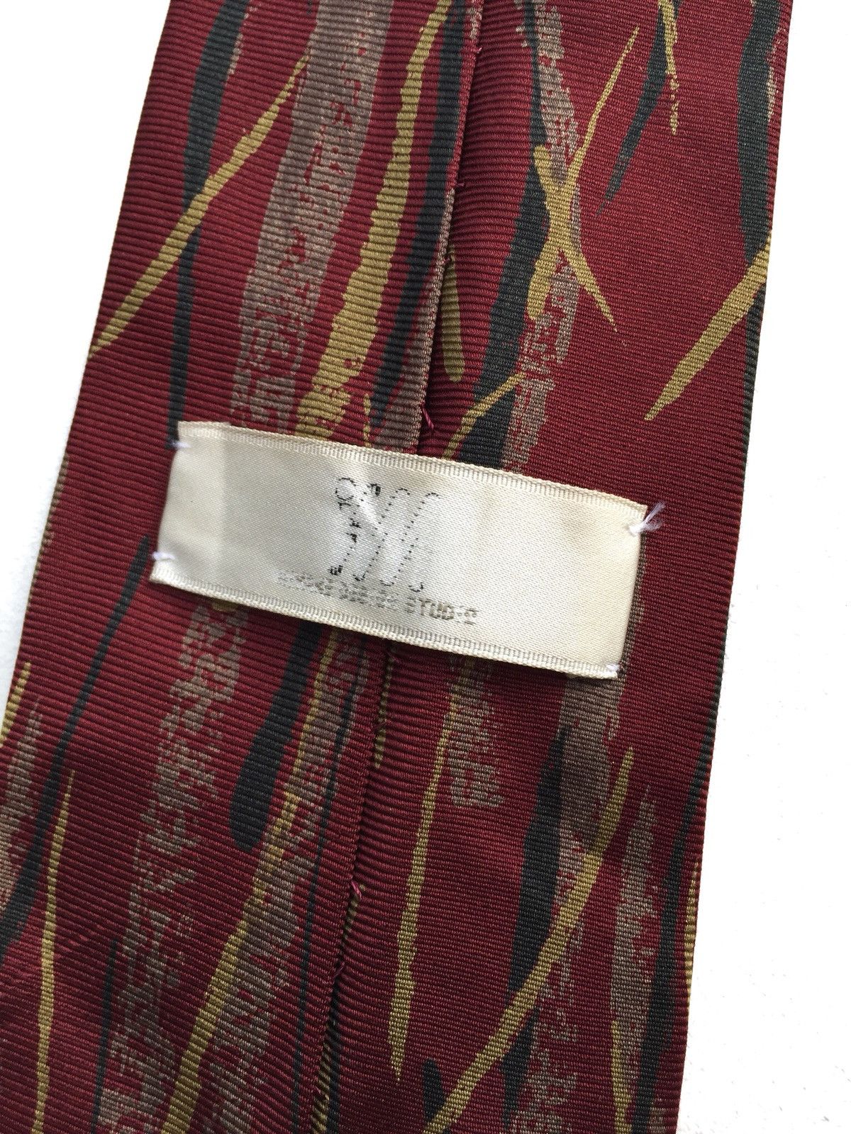 Issey Miyake Vintage Issey Miyake Abstract Design Silk Tie Size ONE SIZE - 5 Thumbnail