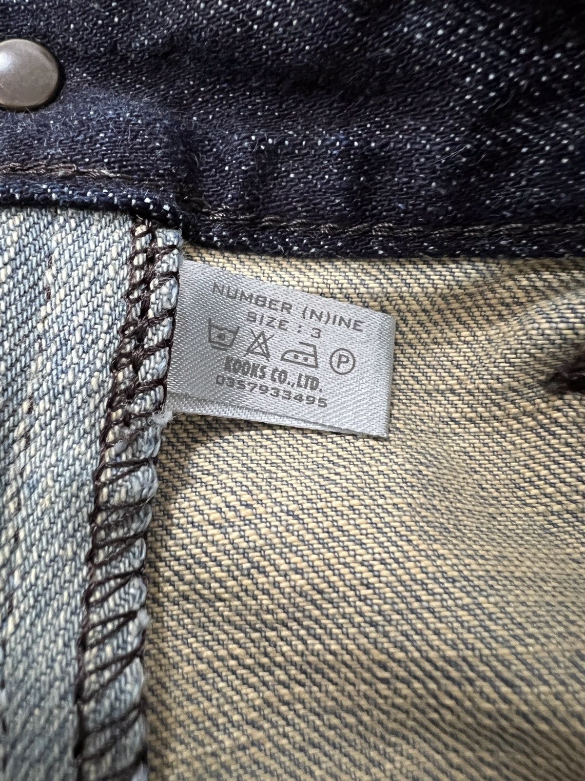 Number (N)ine × Takahiromiyashita The Soloist. VINTAGE NUMBER (N)INE PATCHWORK BUSHPANT JEANS Size US 30 / EU 46 - 15 Thumbnail