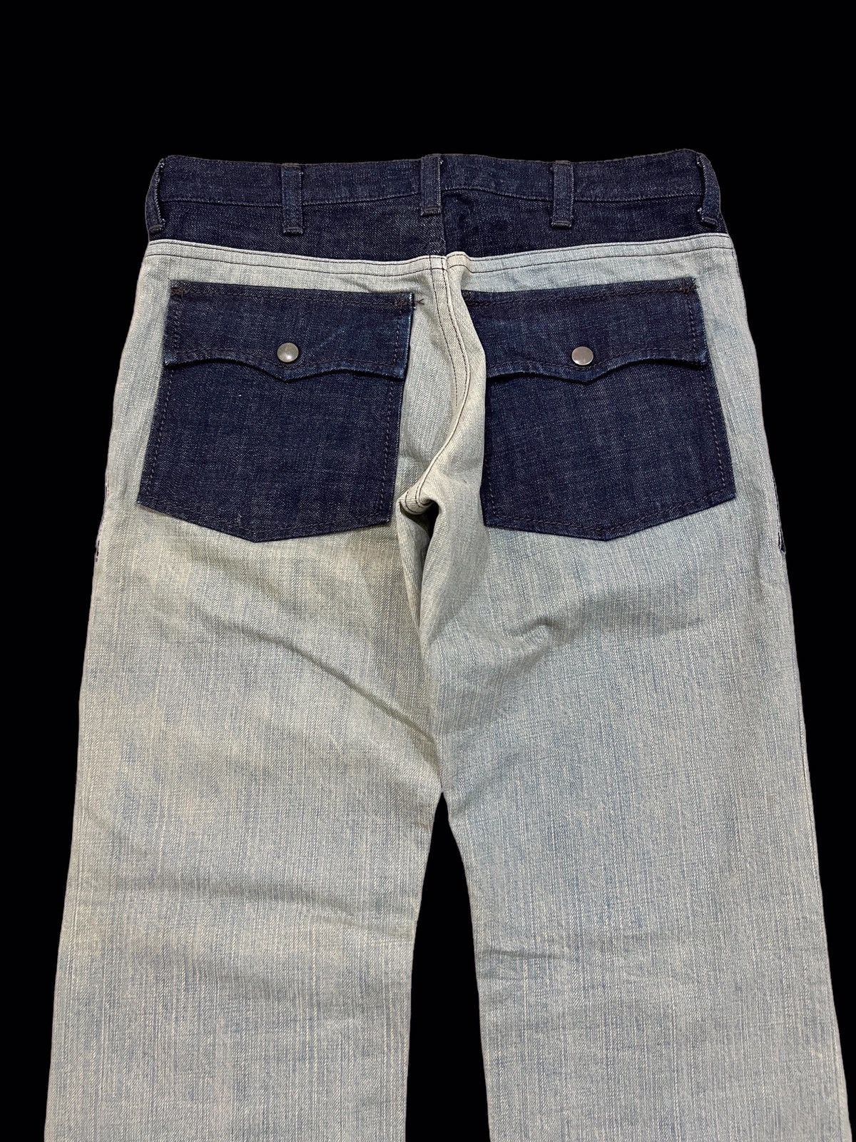 Number (N)ine × Takahiromiyashita The Soloist. VINTAGE NUMBER (N)INE PATCHWORK BUSHPANT JEANS Size US 30 / EU 46 - 4 Thumbnail