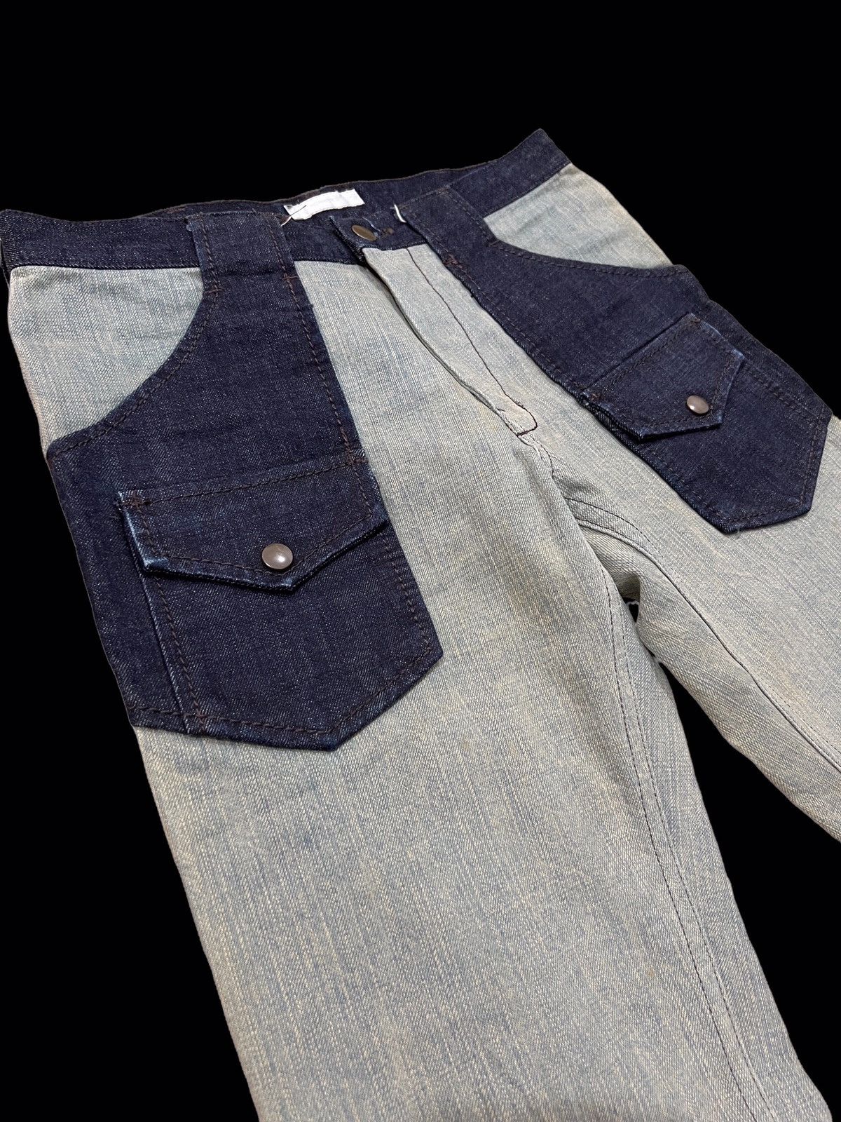Number (N)ine × Takahiromiyashita The Soloist. VINTAGE NUMBER (N)INE PATCHWORK BUSHPANT JEANS Size US 30 / EU 46 - 5 Thumbnail