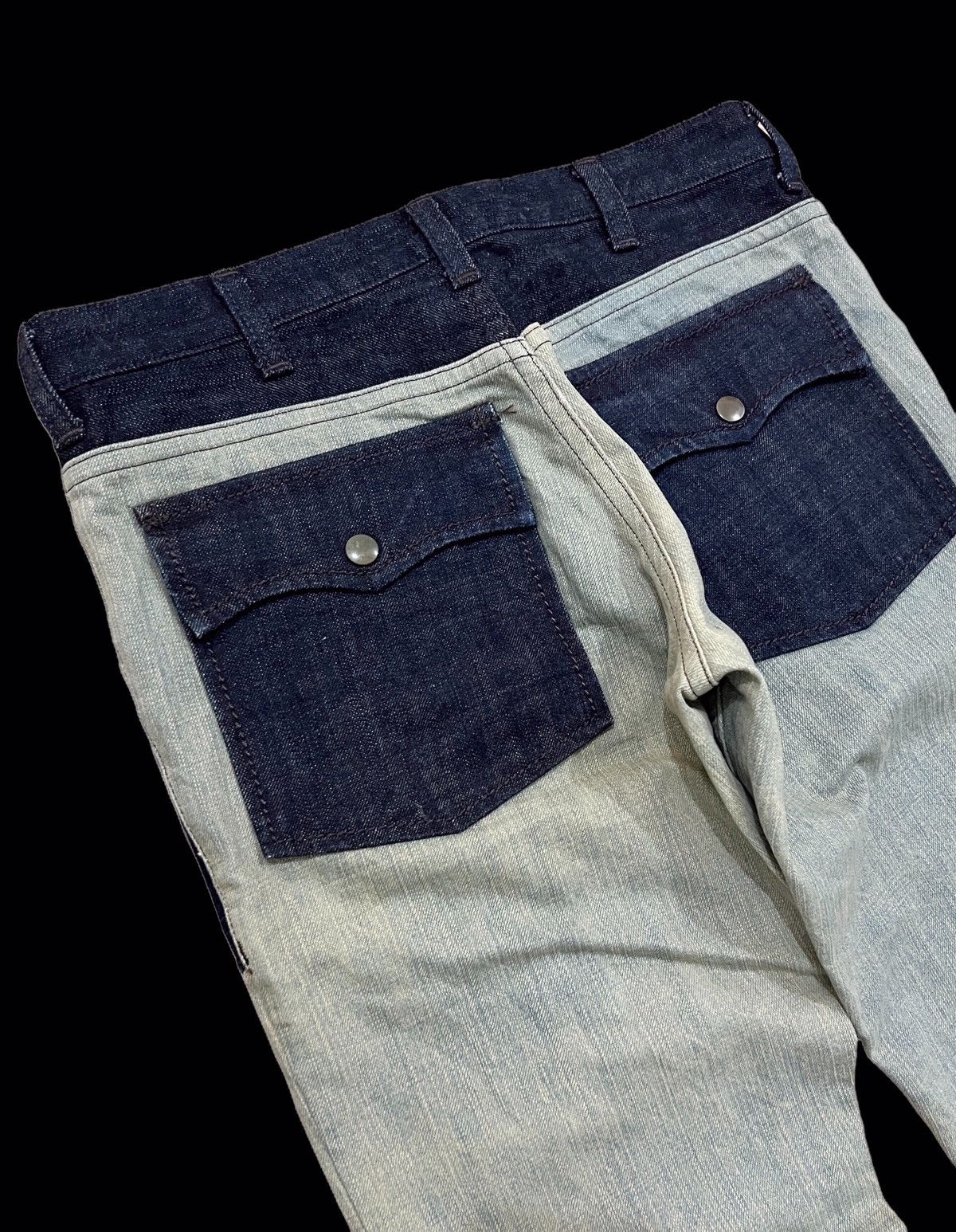 Number (N)ine × Takahiromiyashita The Soloist. VINTAGE NUMBER (N)INE PATCHWORK BUSHPANT JEANS Size US 30 / EU 46 - 6 Thumbnail