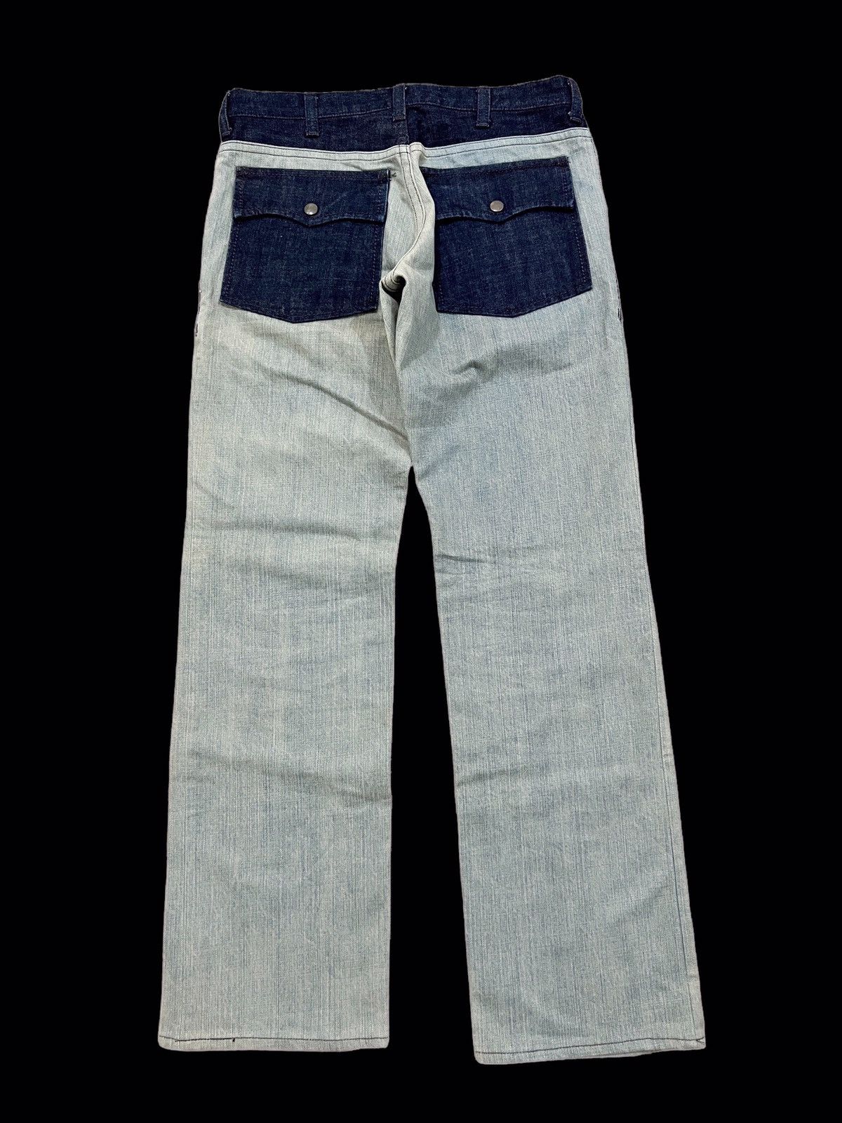 Number (N)ine × Takahiromiyashita The Soloist. VINTAGE NUMBER (N)INE PATCHWORK BUSHPANT JEANS Size US 30 / EU 46 - 2 Thumbnail