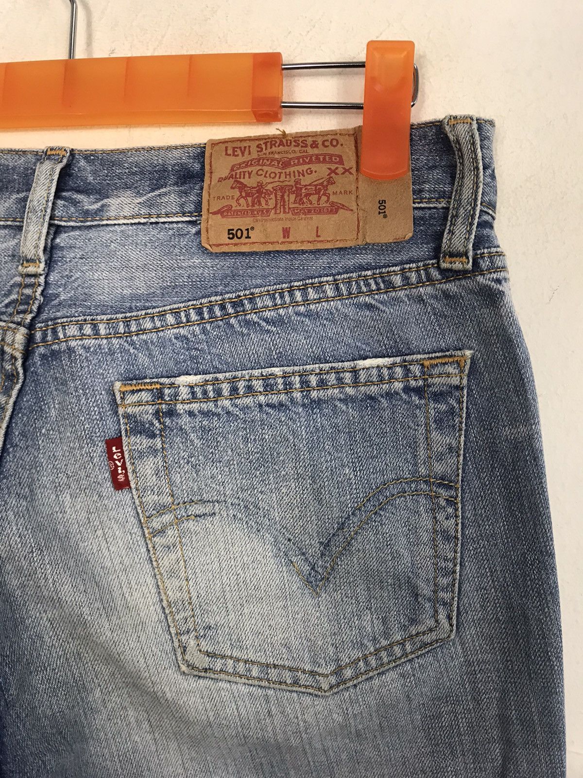 Levi's Levi's Strauss 501 Button Fly Jeans Pants Fits Size 28 Size 28" / US 6 / IT 42 - 8 Thumbnail