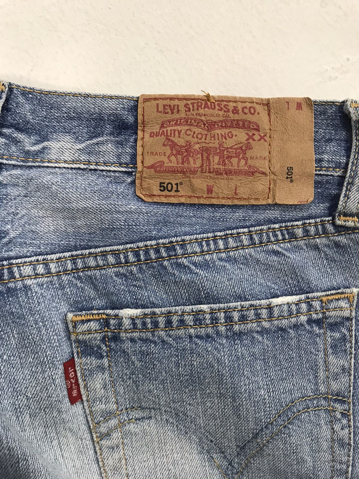 Levi's Levi's Strauss 501 Button Fly Jeans Pants Fits Size 28 Size 28" / US 6 / IT 42 - 9 Thumbnail