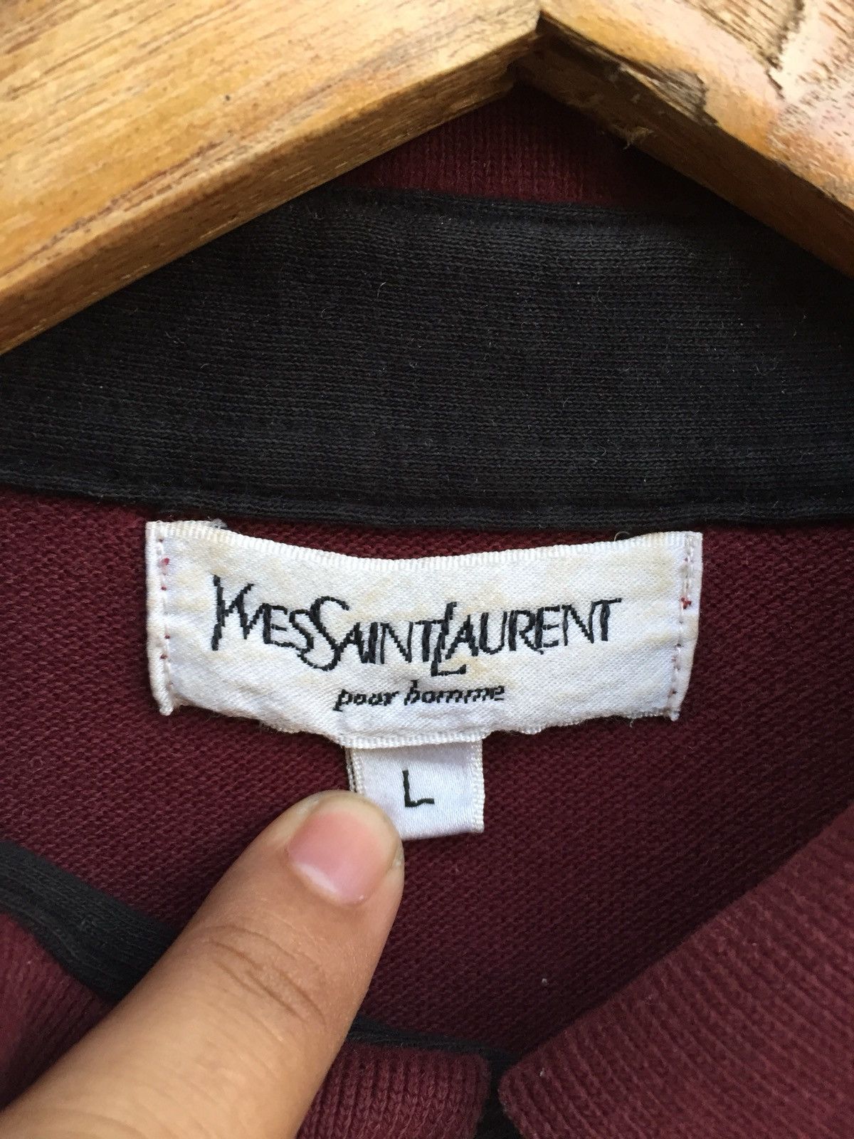 Yves Saint Laurent Vintage Ysl Pour Homme Polo Shirt Pocket Logo Size US L / EU 52-54 / 3 - 6 Thumbnail