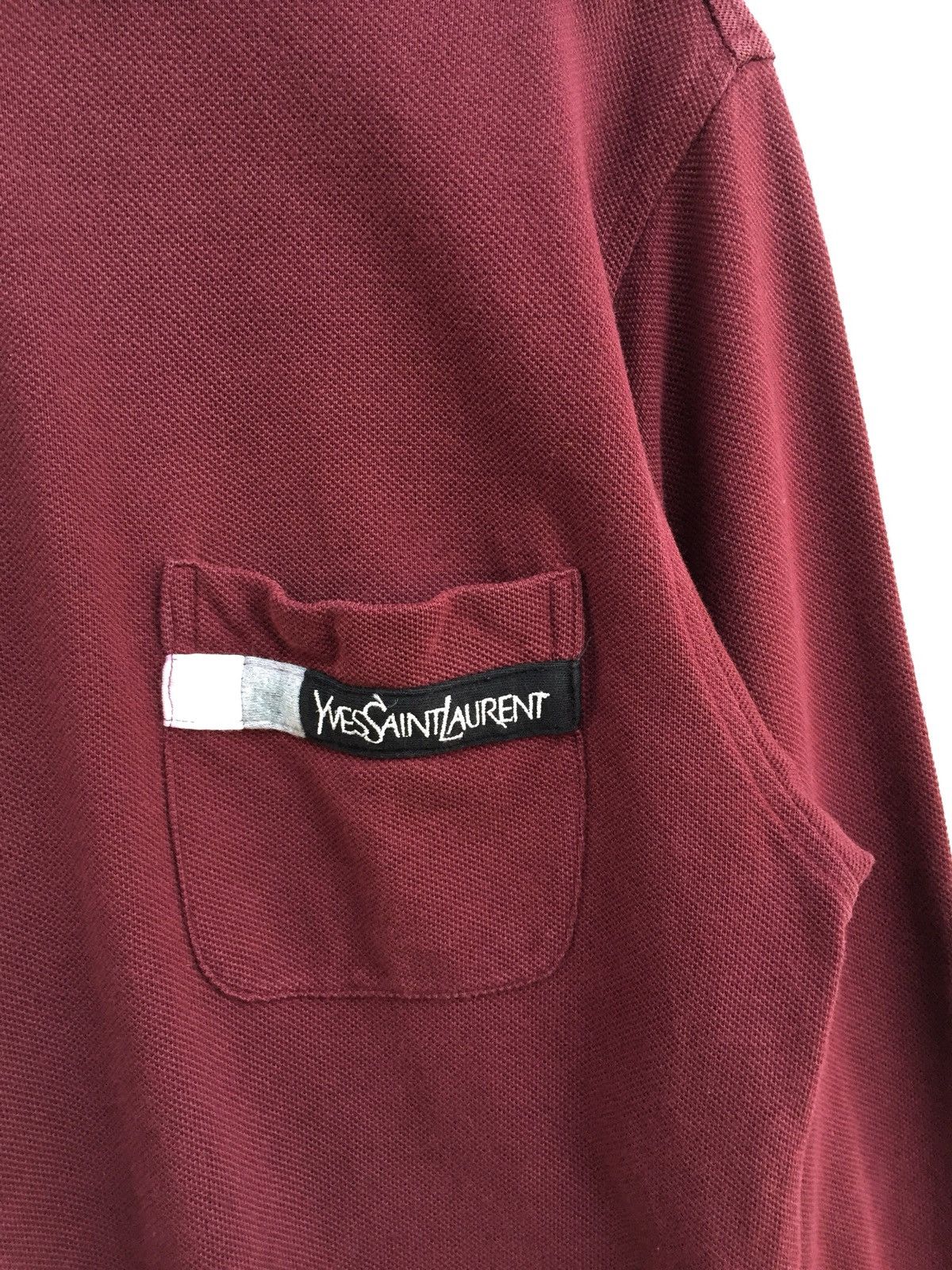 Yves Saint Laurent Vintage Ysl Pour Homme Polo Shirt Pocket Logo Size US L / EU 52-54 / 3 - 4 Thumbnail