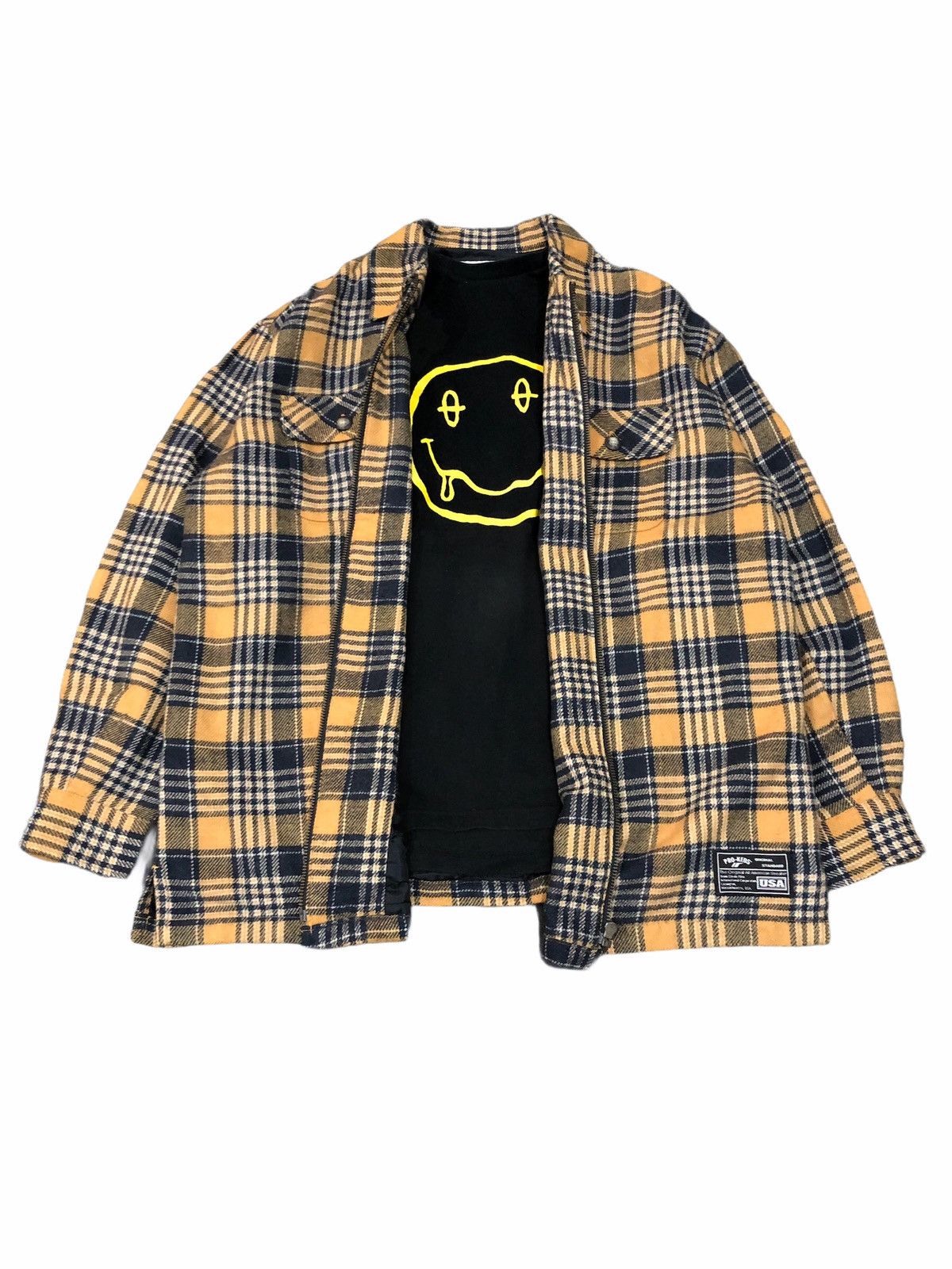 Flannel × Pro-Keds Vintage Pro Keds Zipper Flannel Button Shirt Size US S / EU 44-46 / 1 - 1 Thumbnail