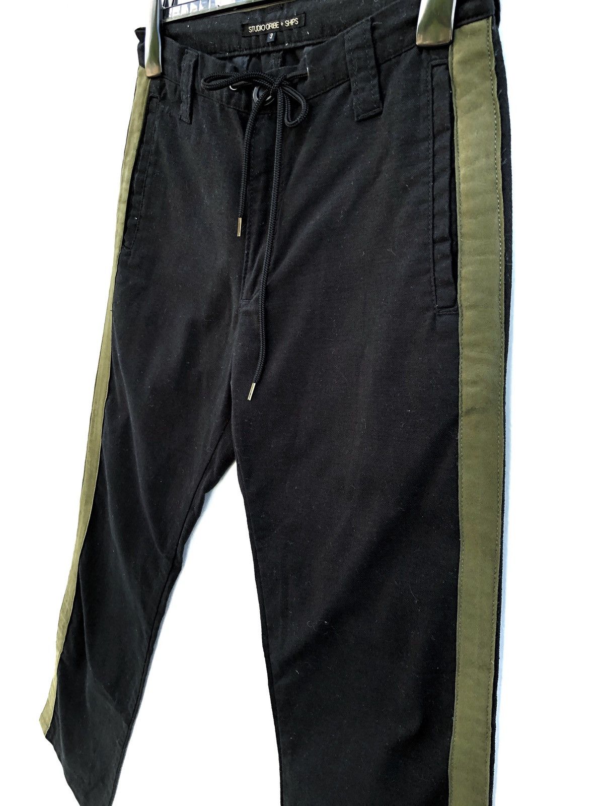 Japanese Brand × SHIPS Ships X Studio Oribe Green Side Tape Casual Cotton Pant Size US 29 - 4 Thumbnail