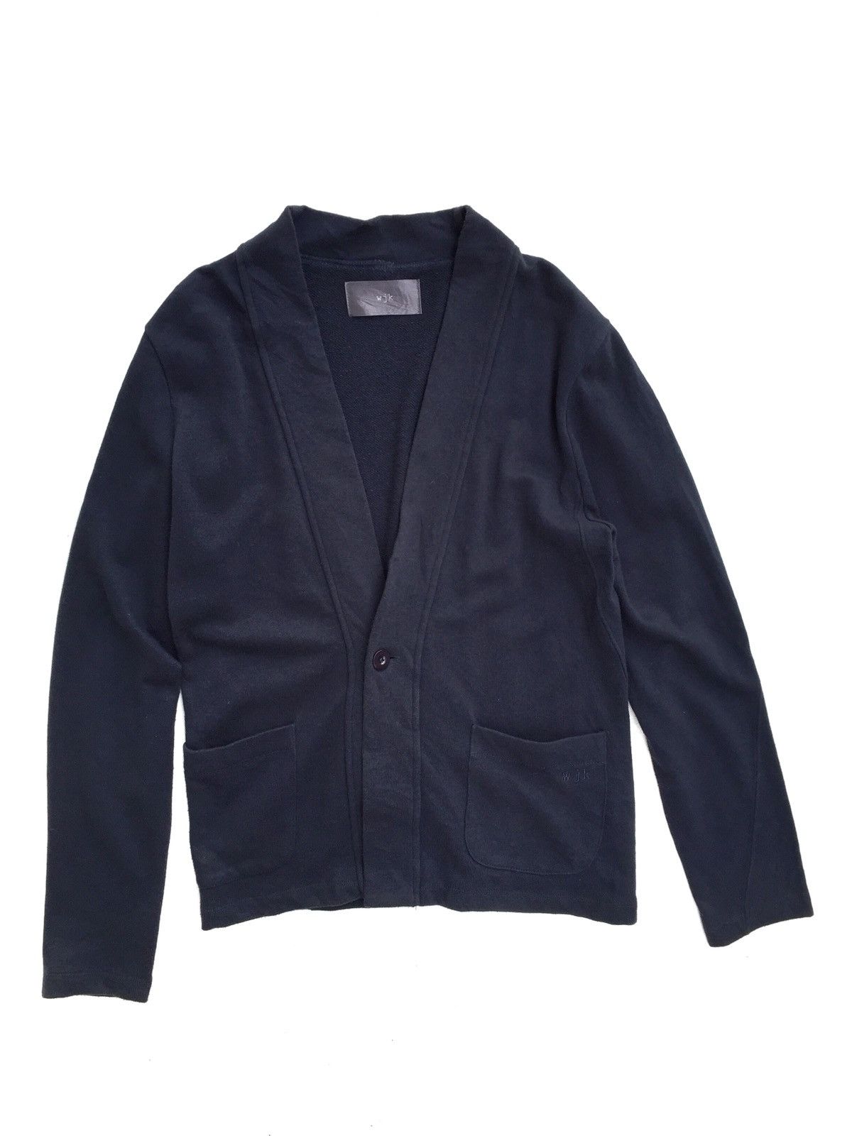 wjk Japanese Brand Wjk Navy Blue Cardigan Size US M / EU 48-50 / 2 - 1 Thumbnail