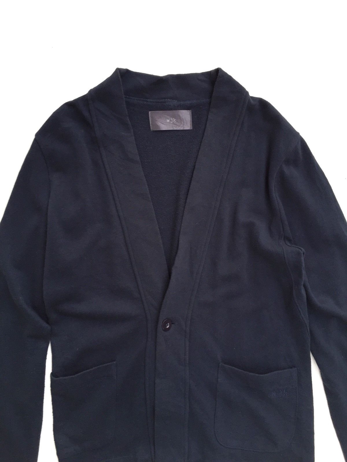 wjk Japanese Brand Wjk Navy Blue Cardigan Size US M / EU 48-50 / 2 - 3 Thumbnail