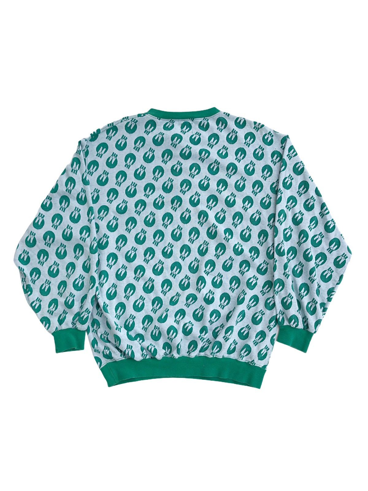 Moschino Vintage Moschino All Over Print Sweatshirt Logo Spell Out Size US L / EU 52-54 / 3 - 2 Thumbnail