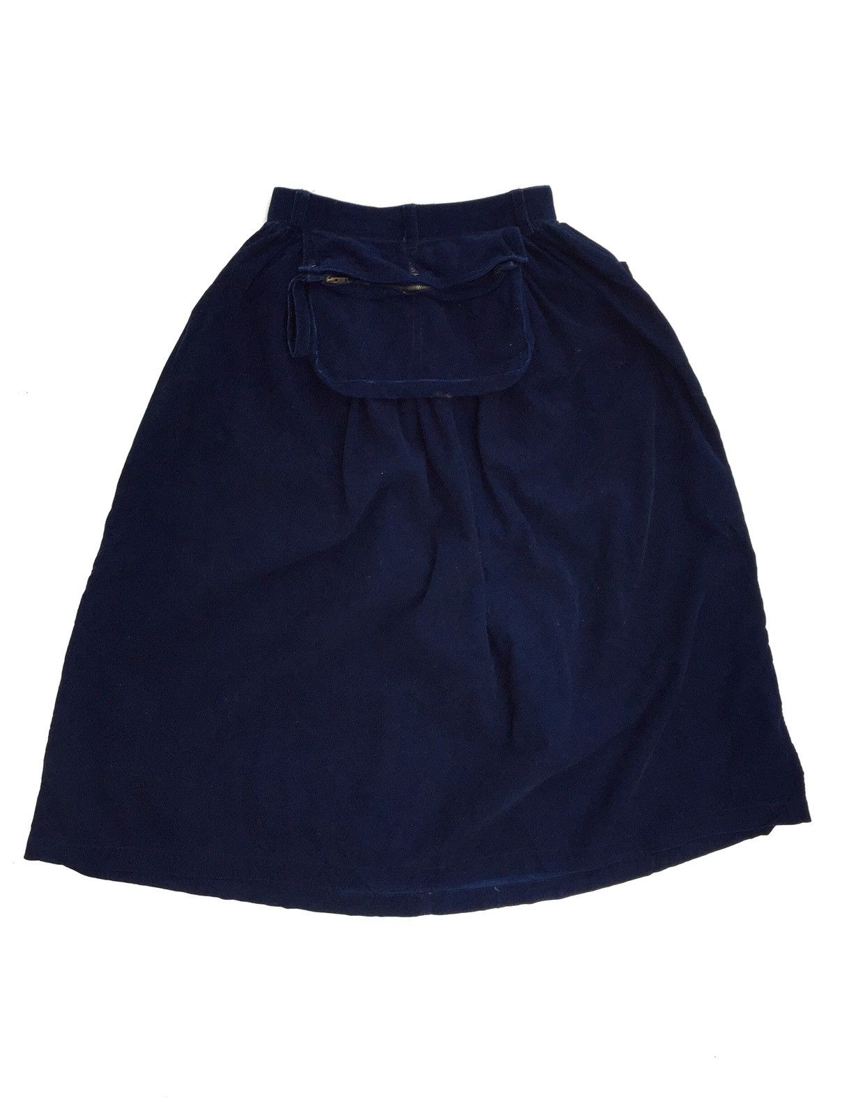 Issey Miyake Vintage 80s Issey Miyake Sport Navy Blur Corduroy Size 22" - 2 Thumbnail
