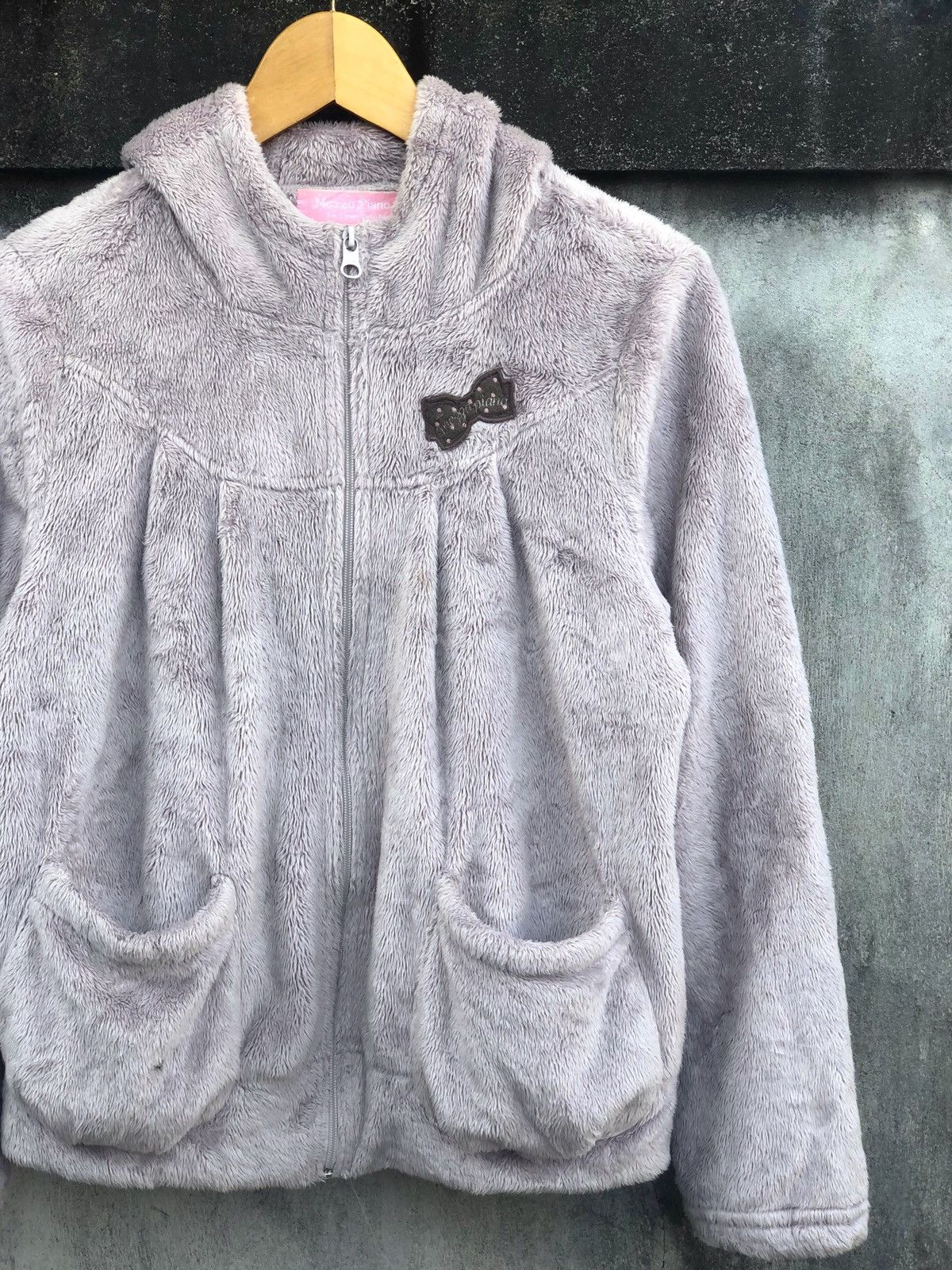 Beauty Beast × Hysteric Glamour × Japanese Brand 2000s Mezzo Piano Fleece Zipper Hoodie Size M / US 6-8 / IT 42-44 - 3 Thumbnail