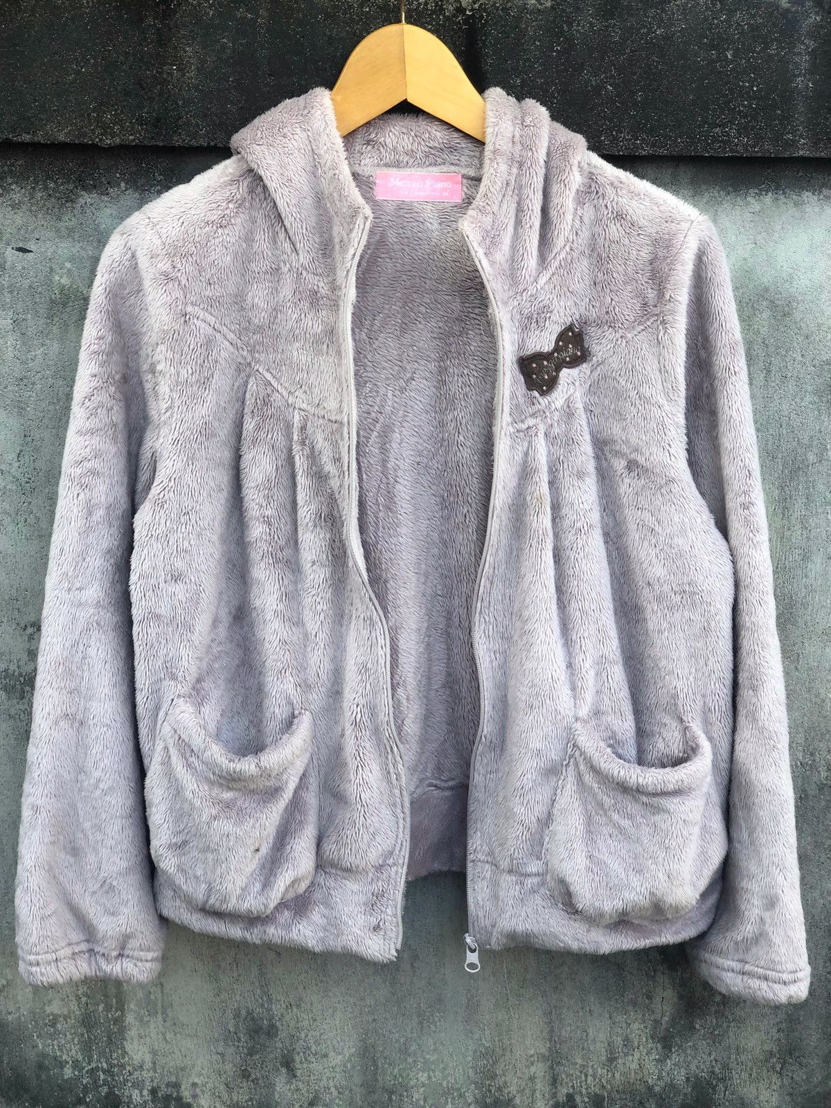 Beauty Beast × Hysteric Glamour × Japanese Brand 2000s Mezzo Piano Fleece Zipper Hoodie Size M / US 6-8 / IT 42-44 - 2 Thumbnail