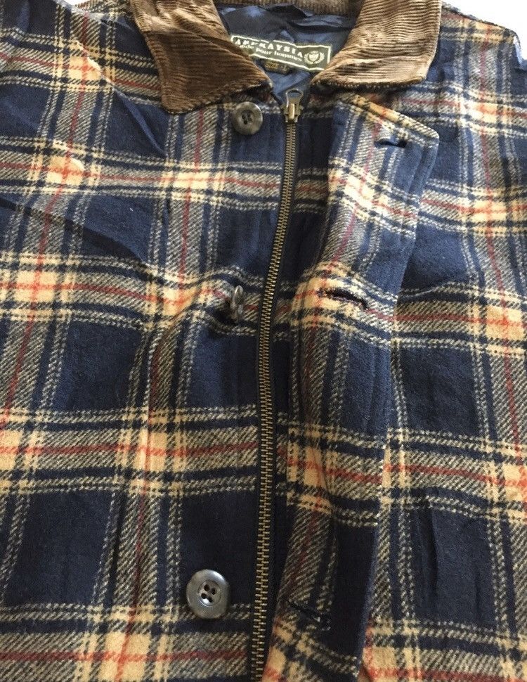Japanese Brand ABURAYSIA Vintage wool checkered worker flannel jacket Size US L / EU 52-54 / 3 - 4 Thumbnail