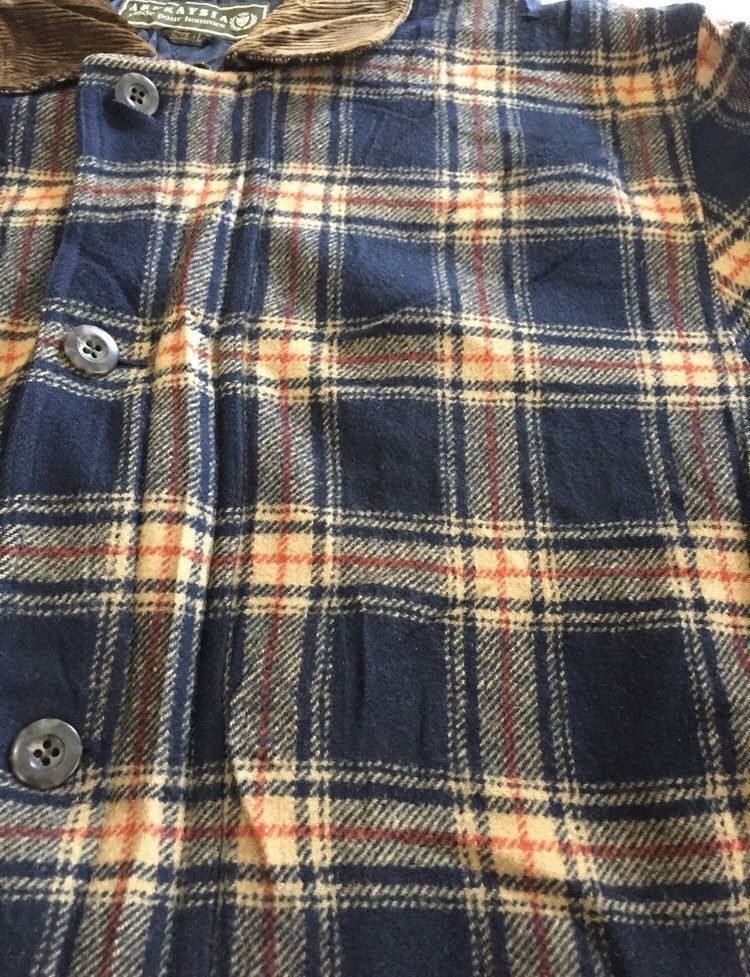 Japanese Brand ABURAYSIA Vintage wool checkered worker flannel jacket Size US L / EU 52-54 / 3 - 3 Thumbnail
