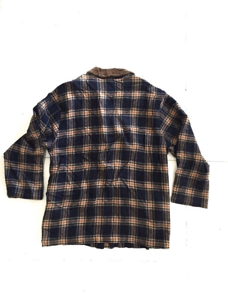 Japanese Brand ABURAYSIA Vintage wool checkered worker flannel jacket Size US L / EU 52-54 / 3 - 2 Thumbnail
