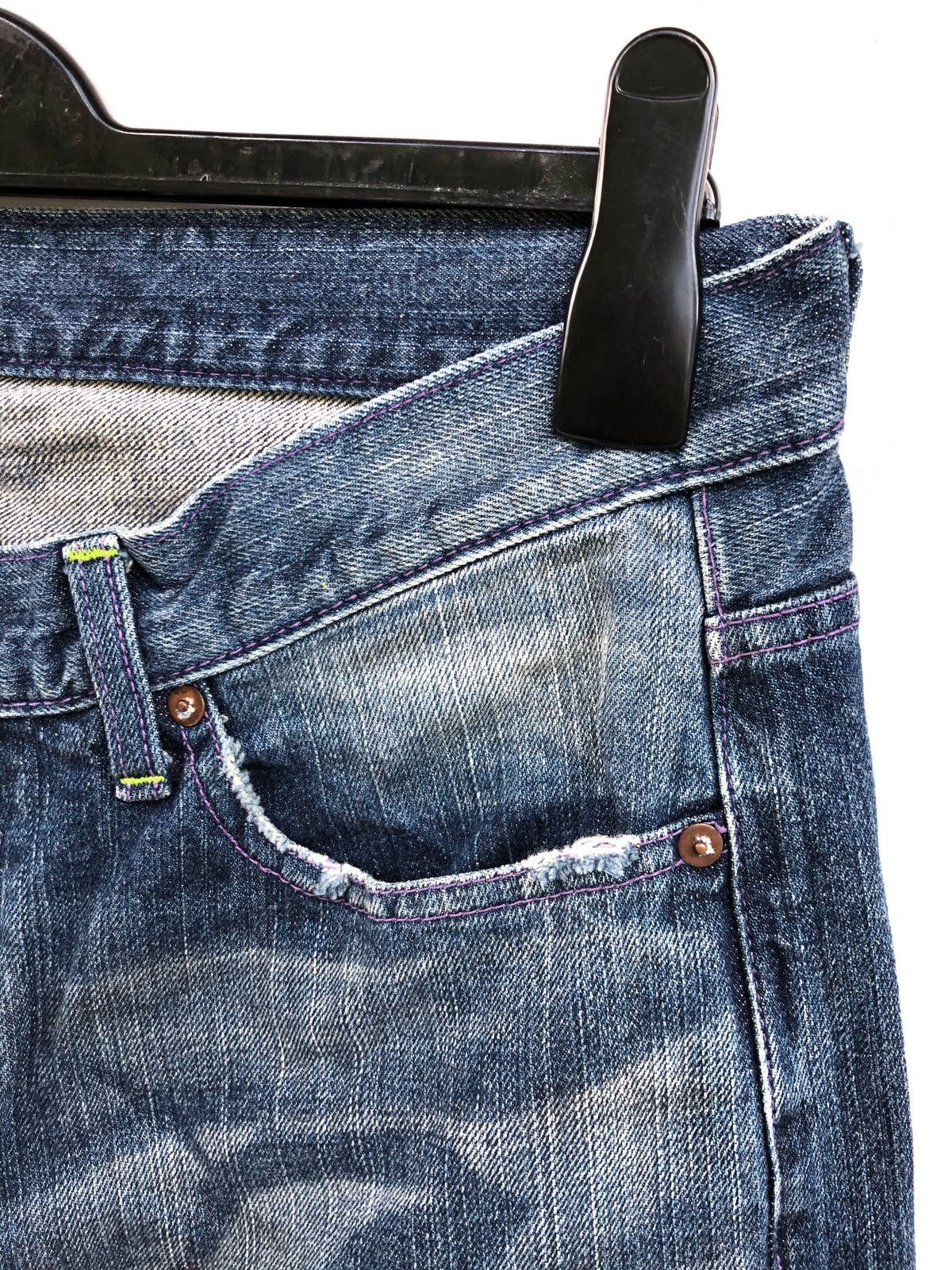 Hysteric Glamour × Japanese Brand Made in Japan Nerv Patchwork Jeans Hysteric Glamour Style Size US 32 / EU 48 - 6 Thumbnail