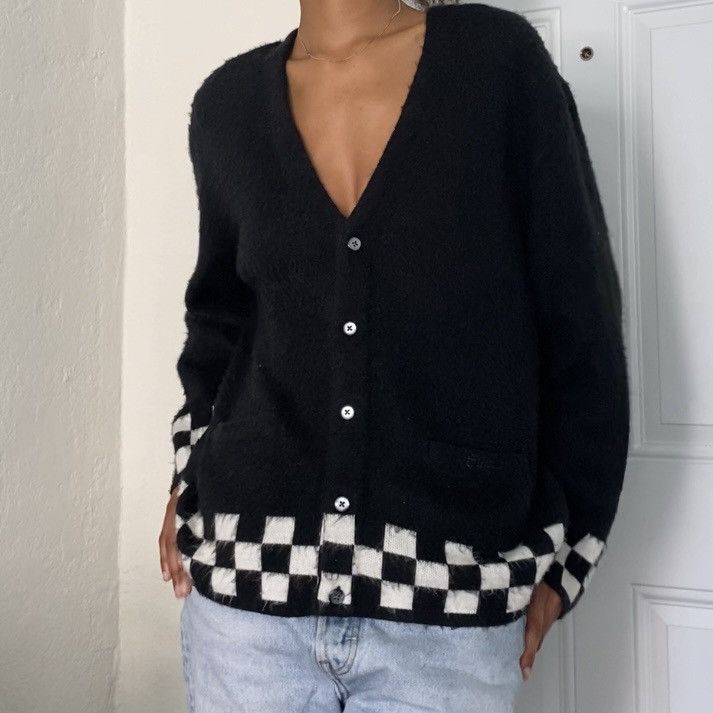 トップス SUPREME Brushed Checkerboard Cardigan M Supreme Brushed Checkerboard Cardigan (SS21) - $168
