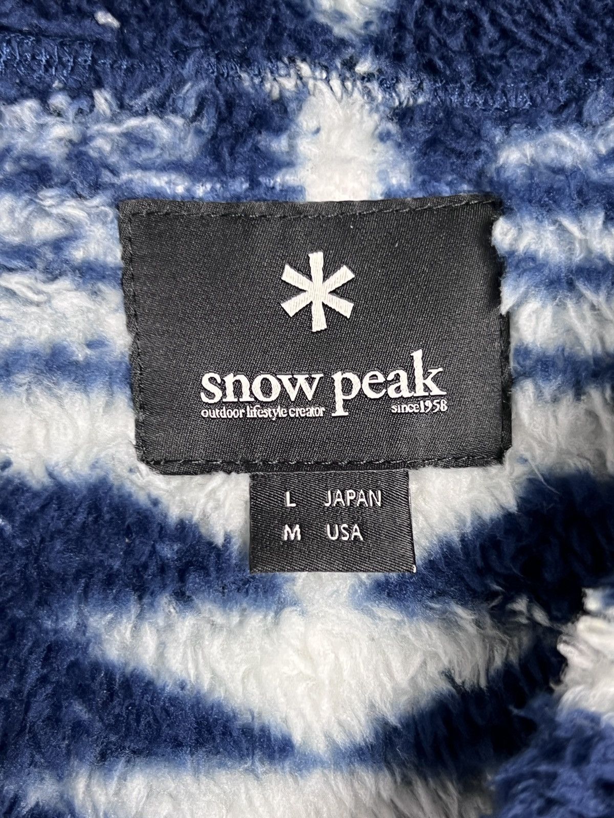Snow Peak Blue Navajo Print Fleece Vest Size US M / EU 48-50 / 2 - 6 Thumbnail