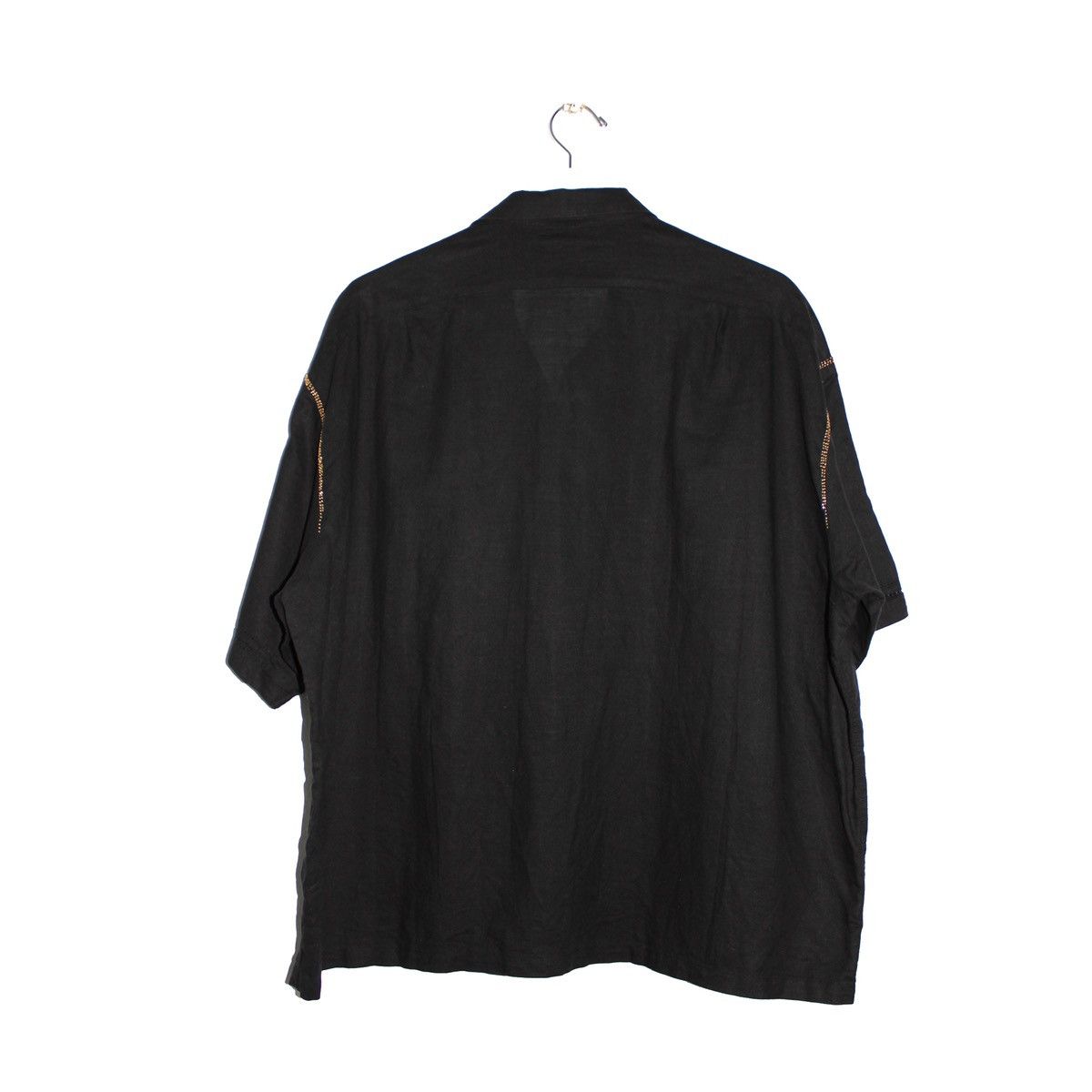 Kapital Beaded Linen Blend Camp Collar Shirt Size US M / EU 48-50 / 2 - 2 Thumbnail