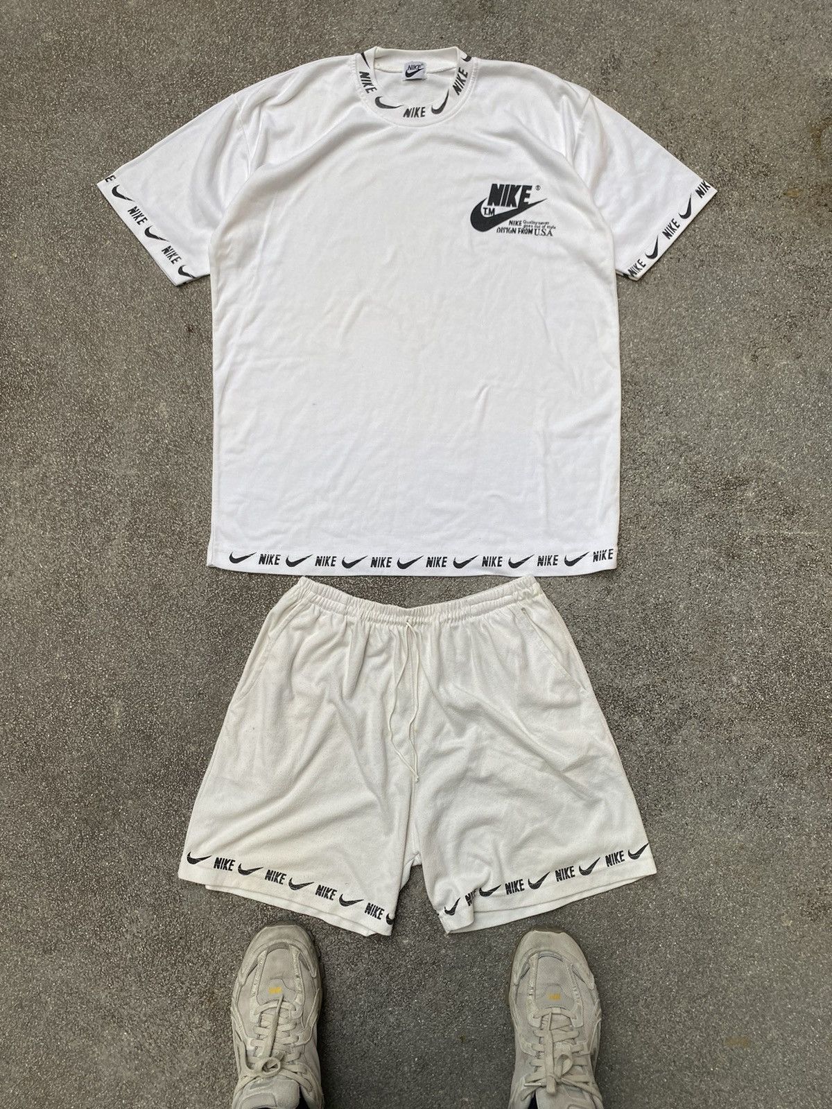 Rare Vintage 90s Nike Spell Out Design From USA Set
