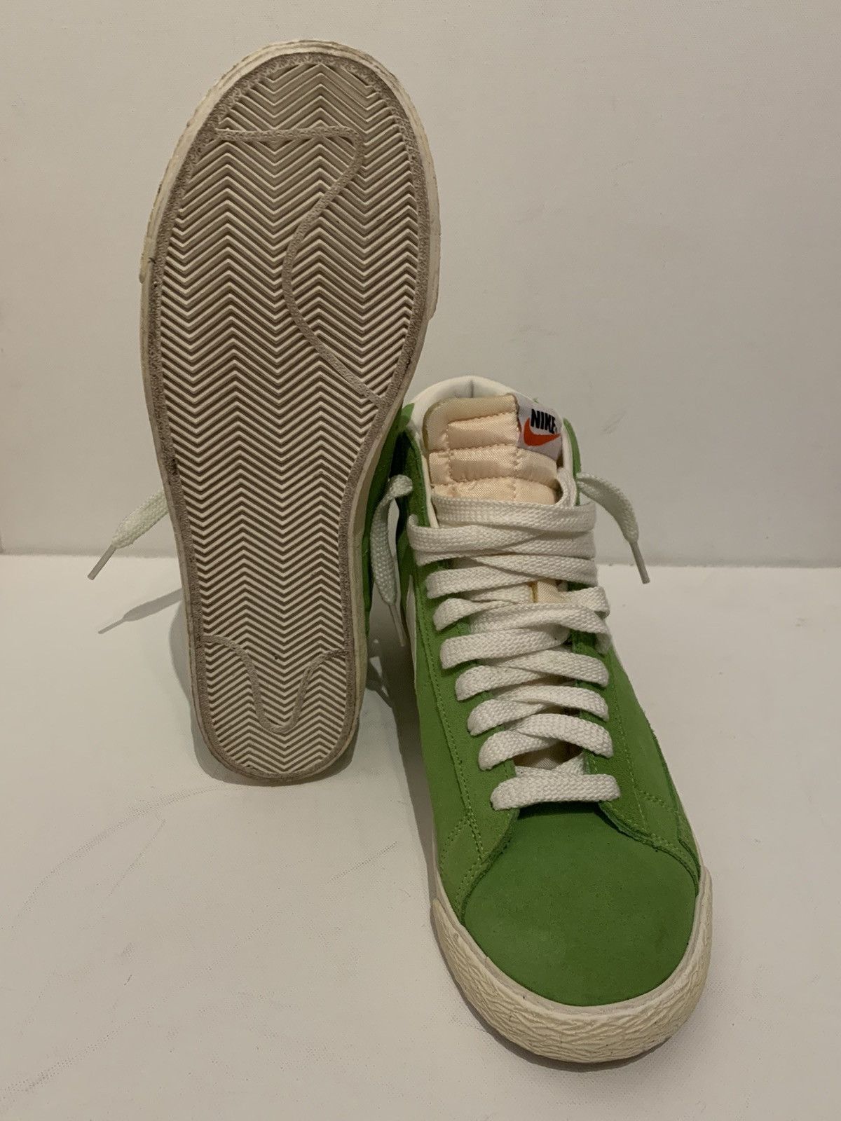 Nike Rare Blazer Mid PRM Vintage Action Green Sneakers Size US 9.5 / EU 42-43 - 4 Thumbnail